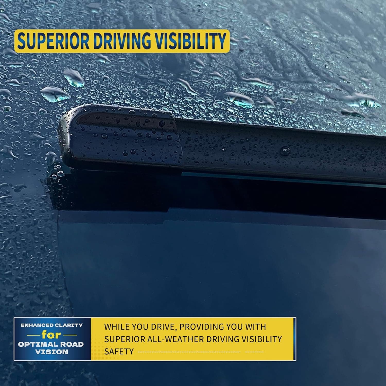 26" + 16" Front Windshield Wiper Blades Compatible with 2009-2018 Toyota Corolla/2013-2021 Toyota RAV4 OEM QUALITY Premium All-Season Automotive Replacement Wipers (Pack of 2) 26"+16" - Image 4