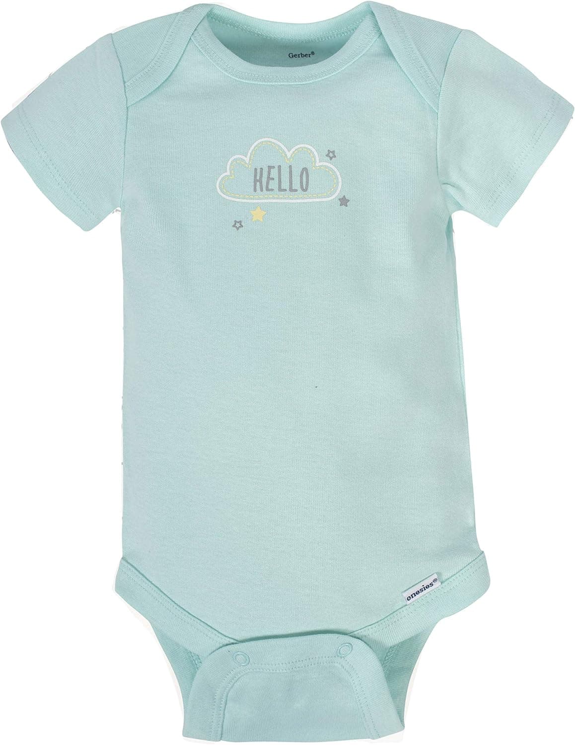 Gerber unisex-baby 8-pack Short Sleeve Onesies Bodysuits 0-3 Months Animals Green - Image 5