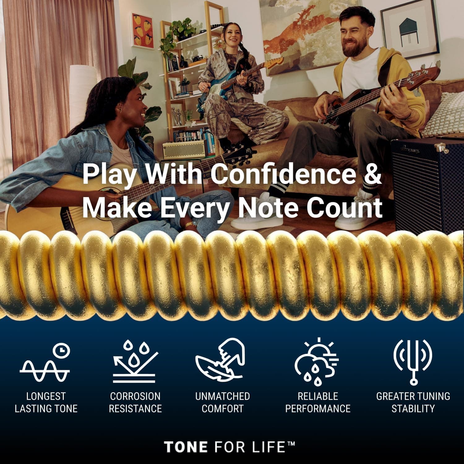 Elixir Strings, Electric Guitar Strings, Nickel Plated Steel with NANOWEB Coating, Longest-Lasting Bright Tone with Comfortable Feel, 6 String Set, Light 10-46 6 String Set Light (.010-.046) - Image 6