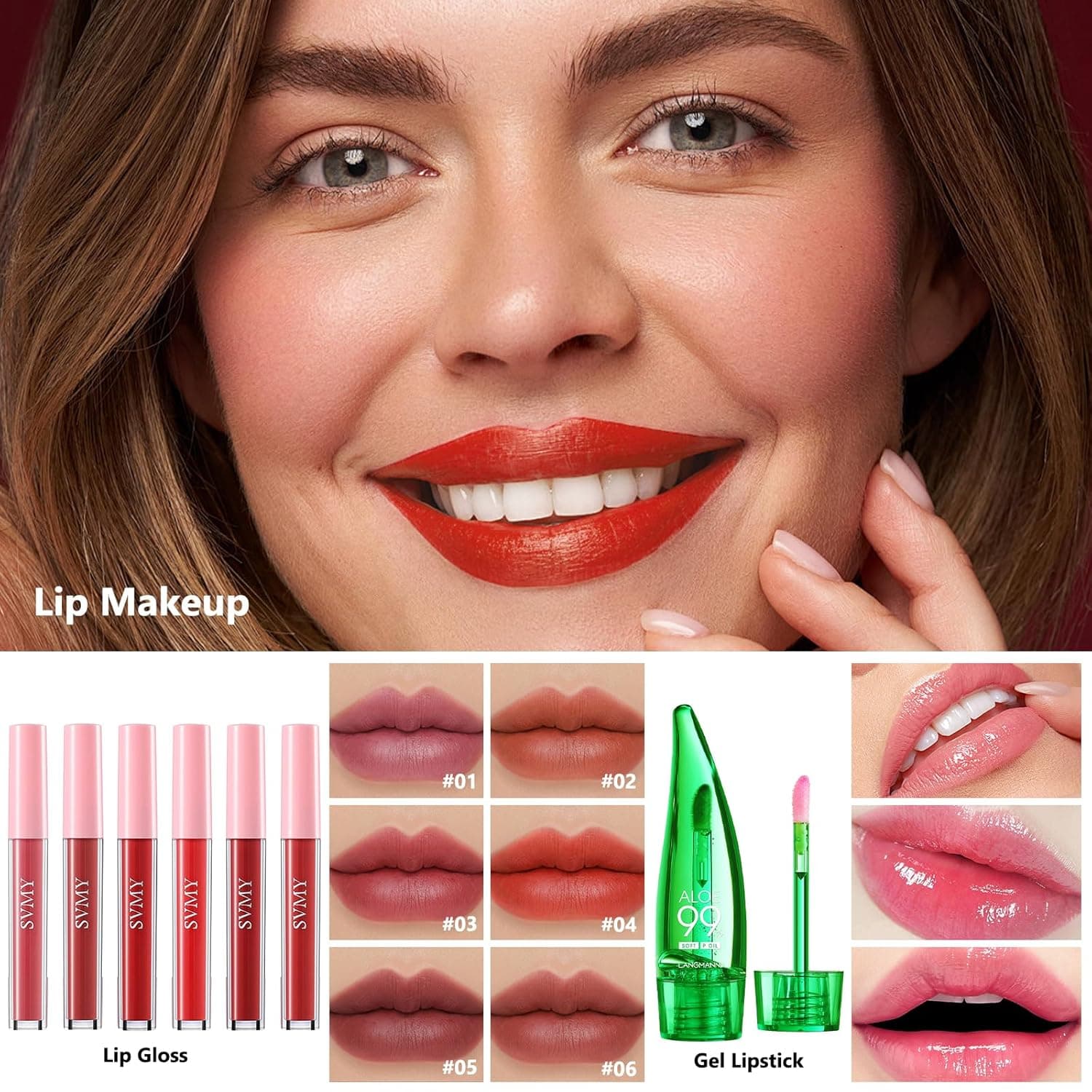 All in One Makeup Kit for Women Full Kit, Make Up Gift Set for Women, Makeup Essential Bundle Includes Foundation Face Primer Eyeshadow Contour Palette Lipstick Eyeliner Mascara Cosmetic Brush Set - Image 6