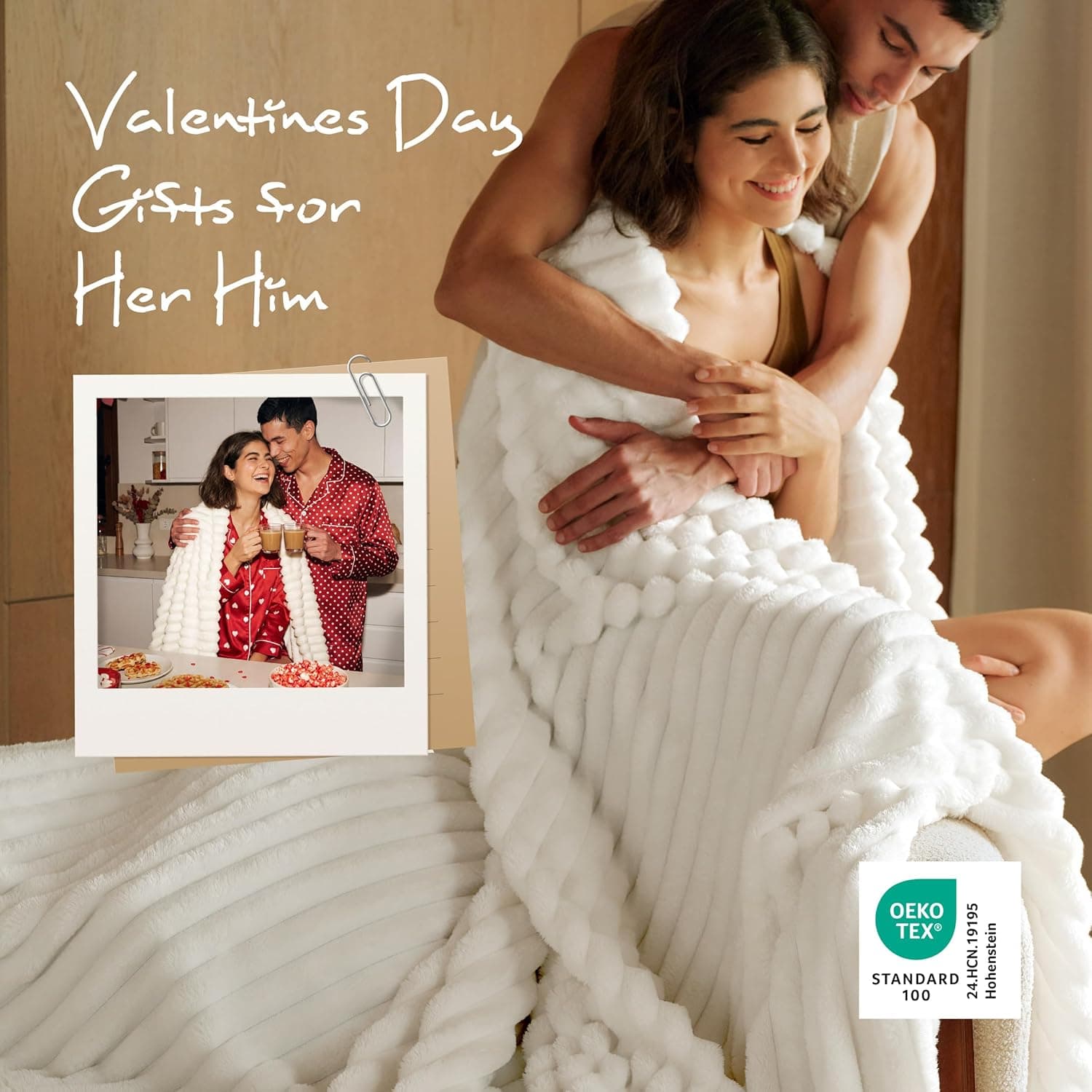 Bedsure GentleSoft White Throw Blanket for Couch - Soft Cozy Blankets for Women, Fluffy Fuzzy Fleece Throw for Girls, Birthday Gifts for Women Her, Room Home Boho Spring Decor, Off White, 50x60 Inches Off White Throw (50" x 60") - Image 2