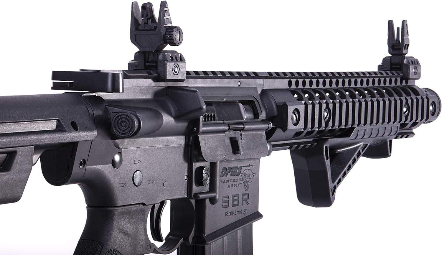 DPMS Full Auto SBR CO2-Powered BB Air Gun with Dual Action Capability Black - Image 8