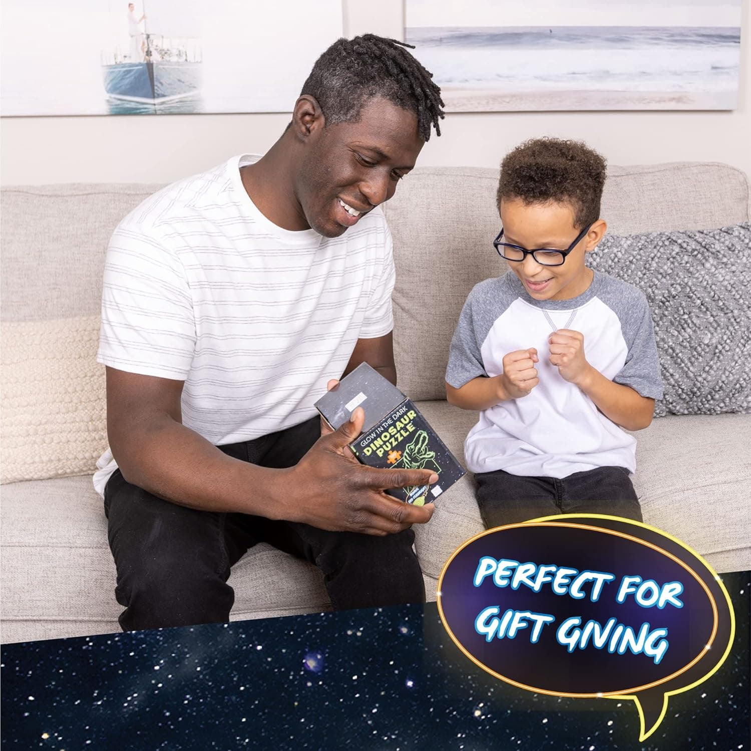 Hapinest Glow-in-The-Dark Solar System Puzzle 100 Piece Puzzles for Kids, Jigsaw Puzzles Space Puzzle, Educational and Fun Planets Puzzles for Kids Ages 8-10 5 6-8 8-12 Years Old & Up - Image 6