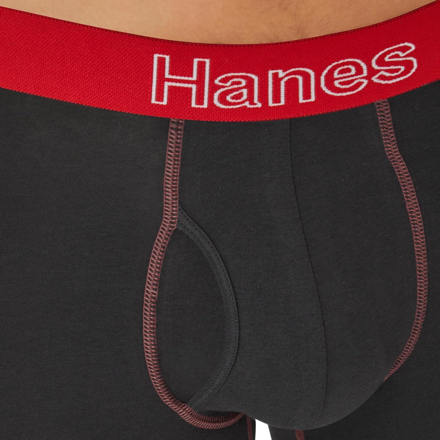 Hanes Men's Underwear, Stretch Cotton Boxer Briefs for Men, Moisture-wicking, Multi-Pack XX-Large Black Color Band - 6 Pack 6 - Image 6
