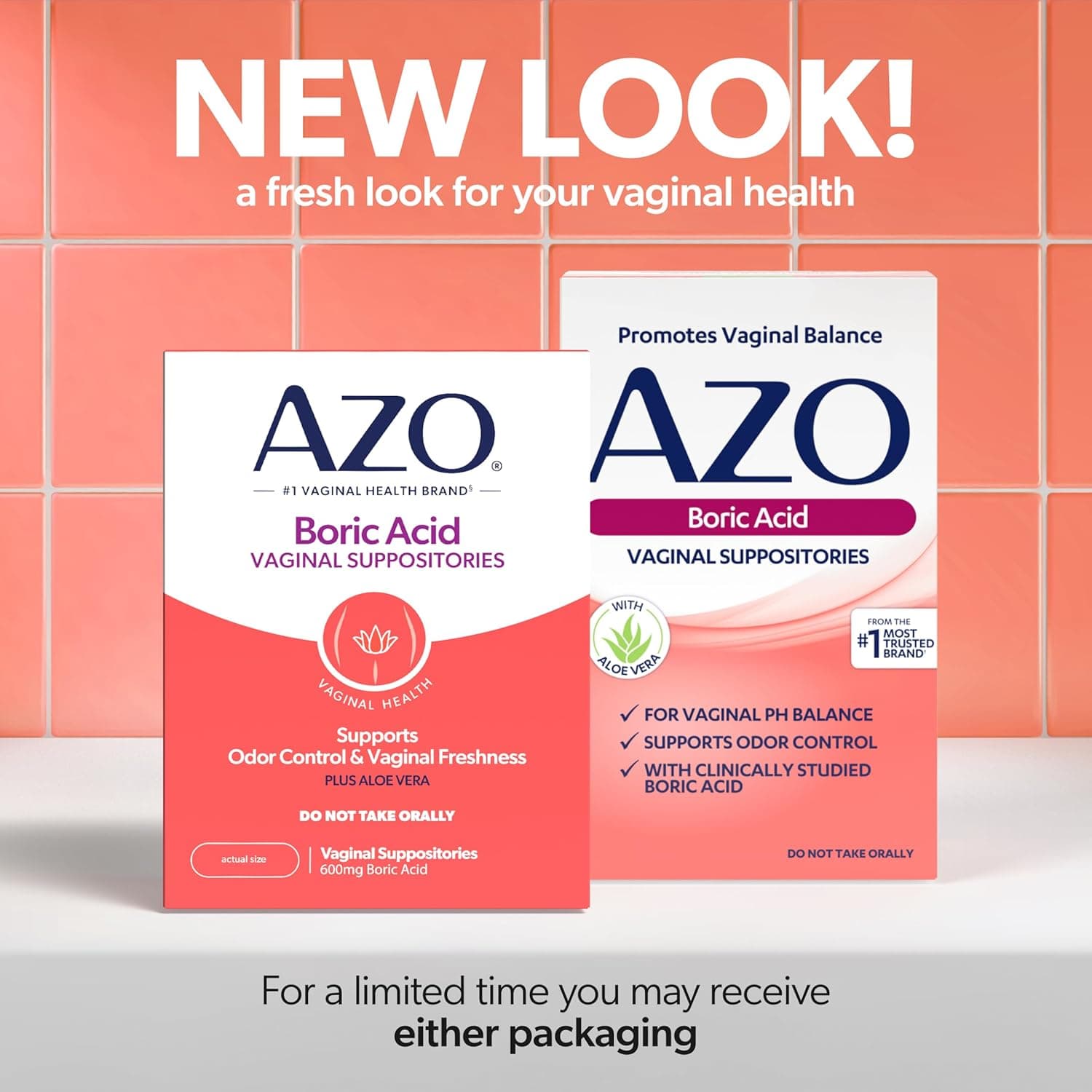 AZO® Boric Acid Vaginal Suppositories, Helps Support Odor Control and Intimate Health with Clinically Studied Boric Acid, Non-GMO, 30 Count 30 Count (Pack of 1) 1 Month Supply - Image 3