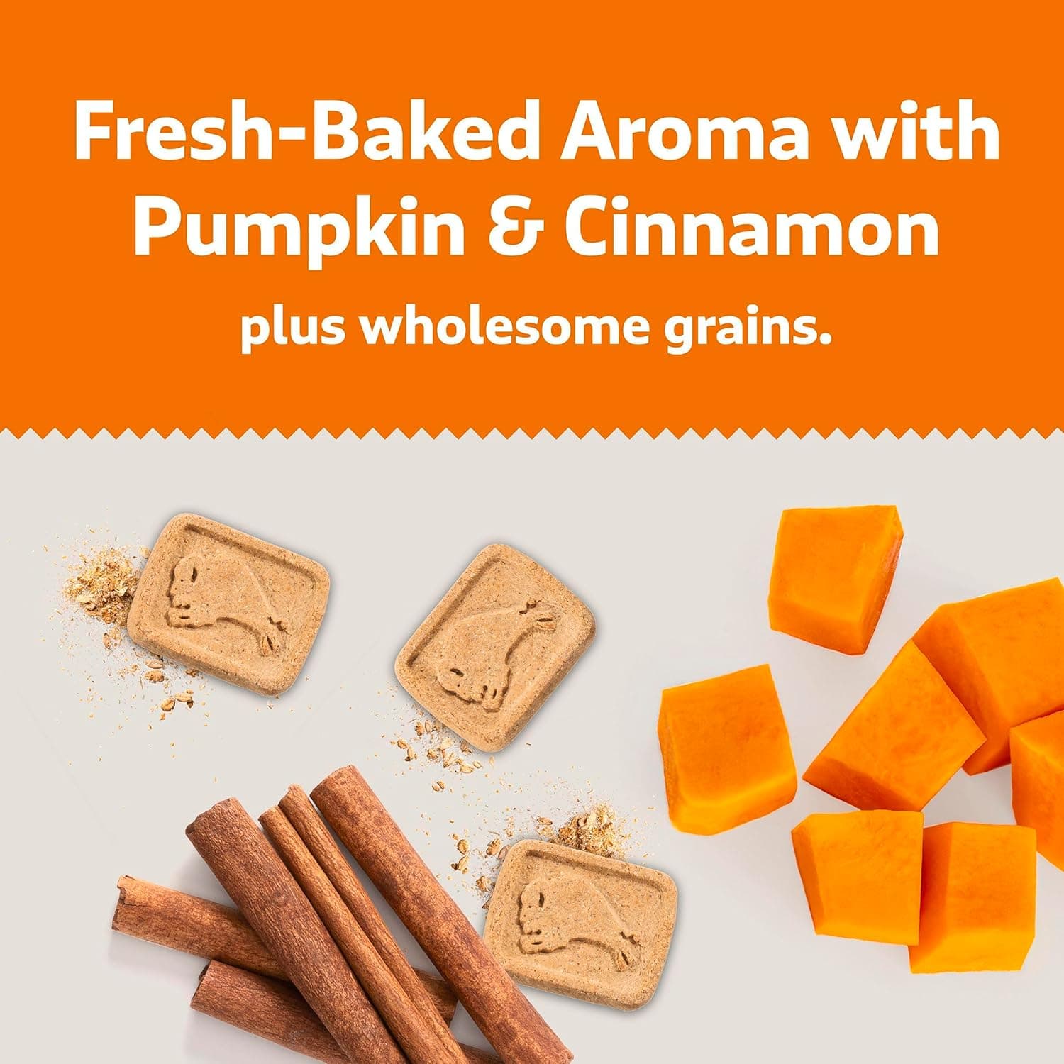 Blue Buffalo Health Bars Crunchy Dog Biscuits, Oven-Baked with Natural Ingredients, Pumpkin & Cinnamon, 16-oz Bag Pumpkin & Cinnamon 1 Pound (Pack of 1) - Image 4