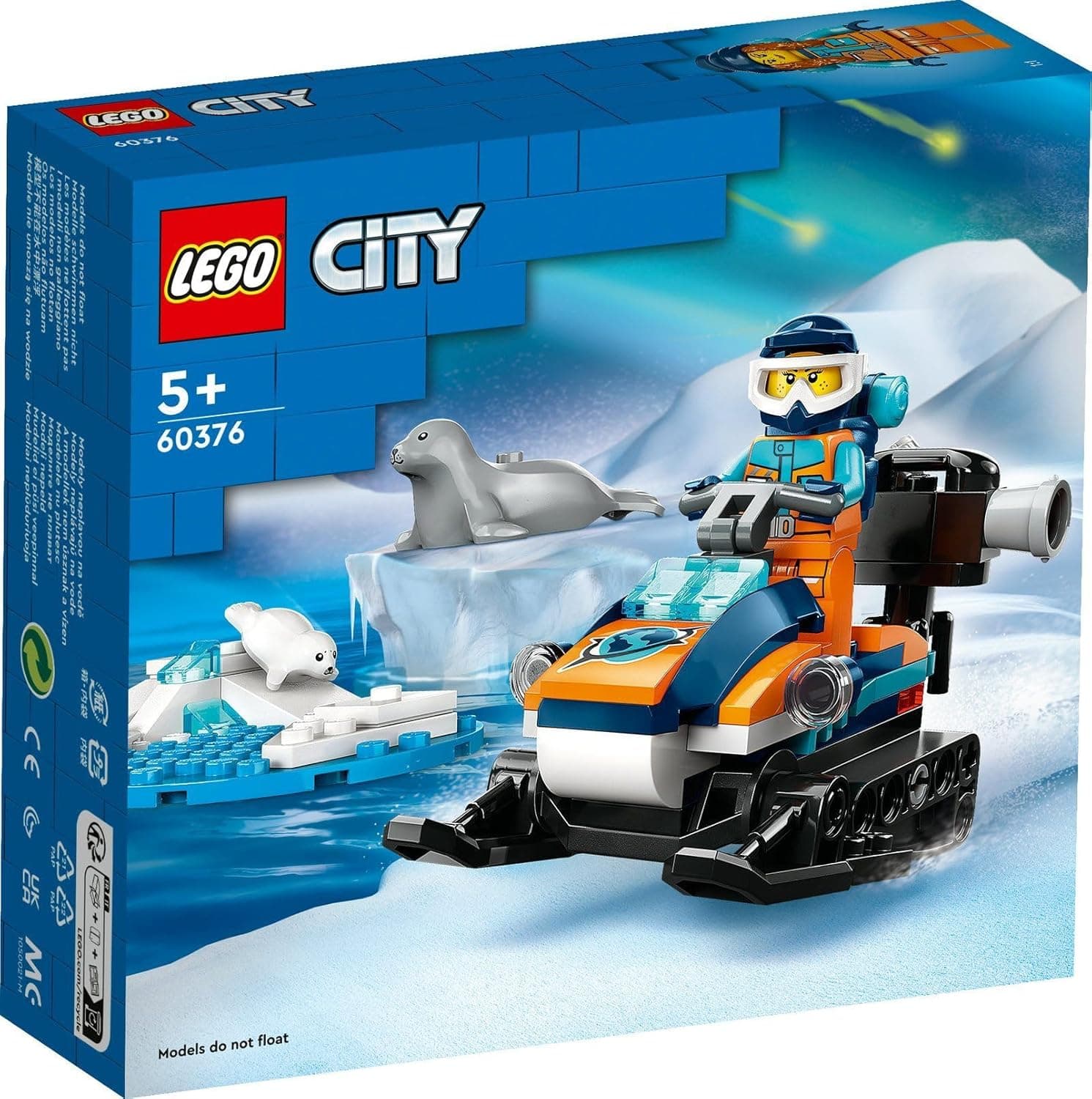 Lego City 60368 Arctic Research Ship & 60376 Arctic Snowmobile Set of 2 - Image 6