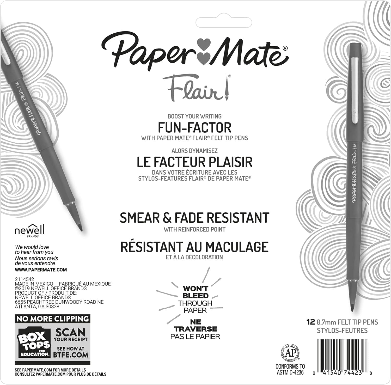Paper Mate Flair Felt Tip Pens, Medium Point (0.7mm), Assorted Colors, 12 Count - For Arts & Crafts, Note-Taking, Journaling, School Supplies for Teachers & Students - Image 9