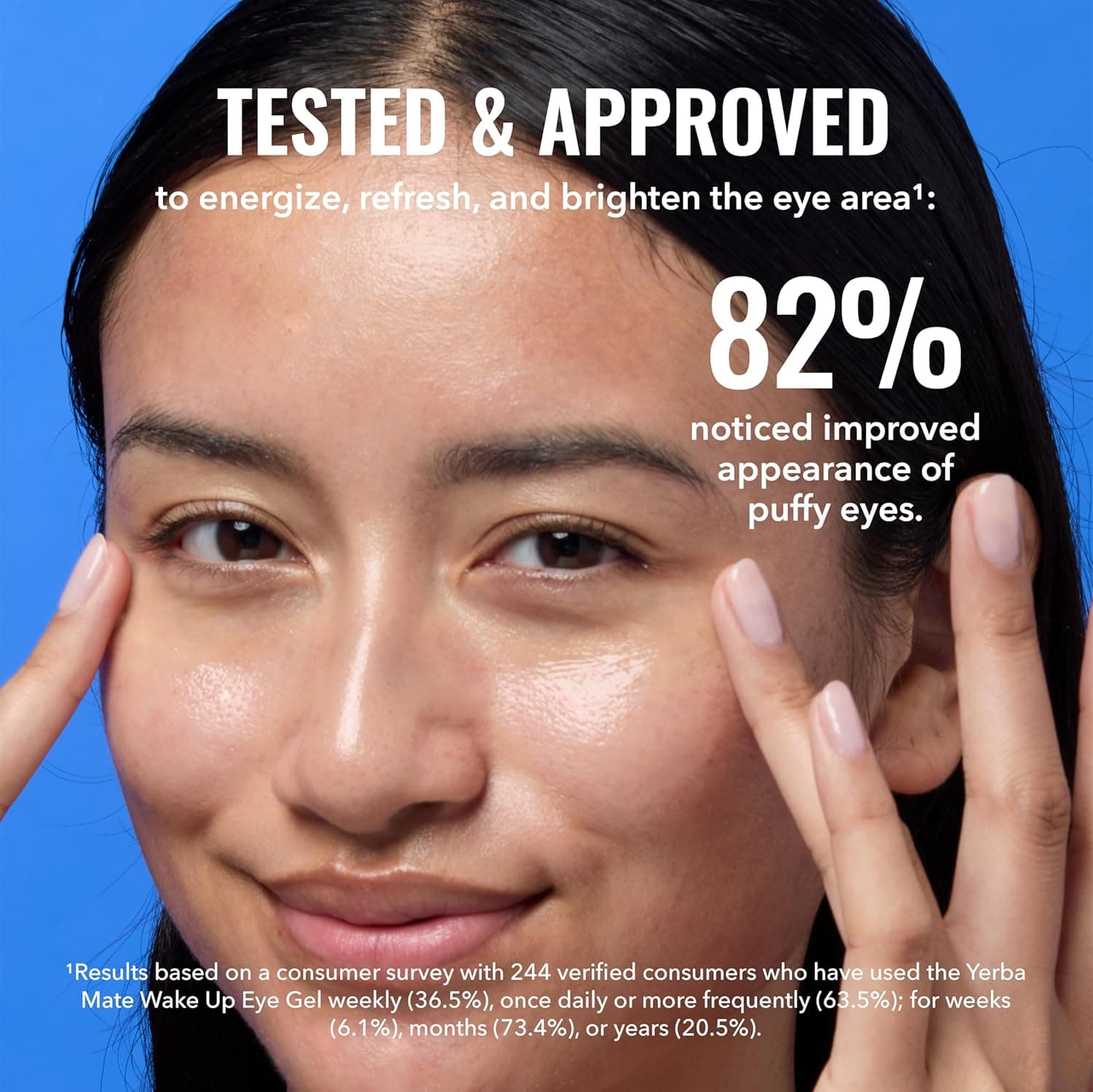 Good Molecules Gel para los Ojos Yerba Mate Wake Up - Crema Hidratante para el Contorno de los Ojos con Ácido Hialurónico y Cafeína - Combate las Ojeras y la Hinchazón - Cuidado de la Piel para la Cara 0.5 Fl Oz (Paquete de 1) - Image 4