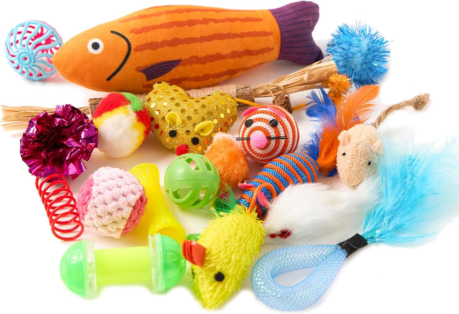 Fashion's Talk Cat Toys Variety Pack for Kitty 20 Pieces - Image 9
