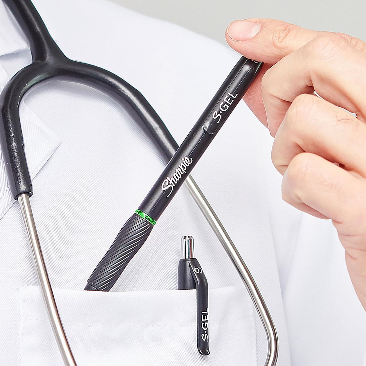 Sharpie S-Gel Gel Pens, Black Barrel, Medium Point (0.7mm), Black Gel Ink Pens, 12 Count - Home, Office, School, Journaling, Writing, Note-Taking, Teacher Supplies - Image 7