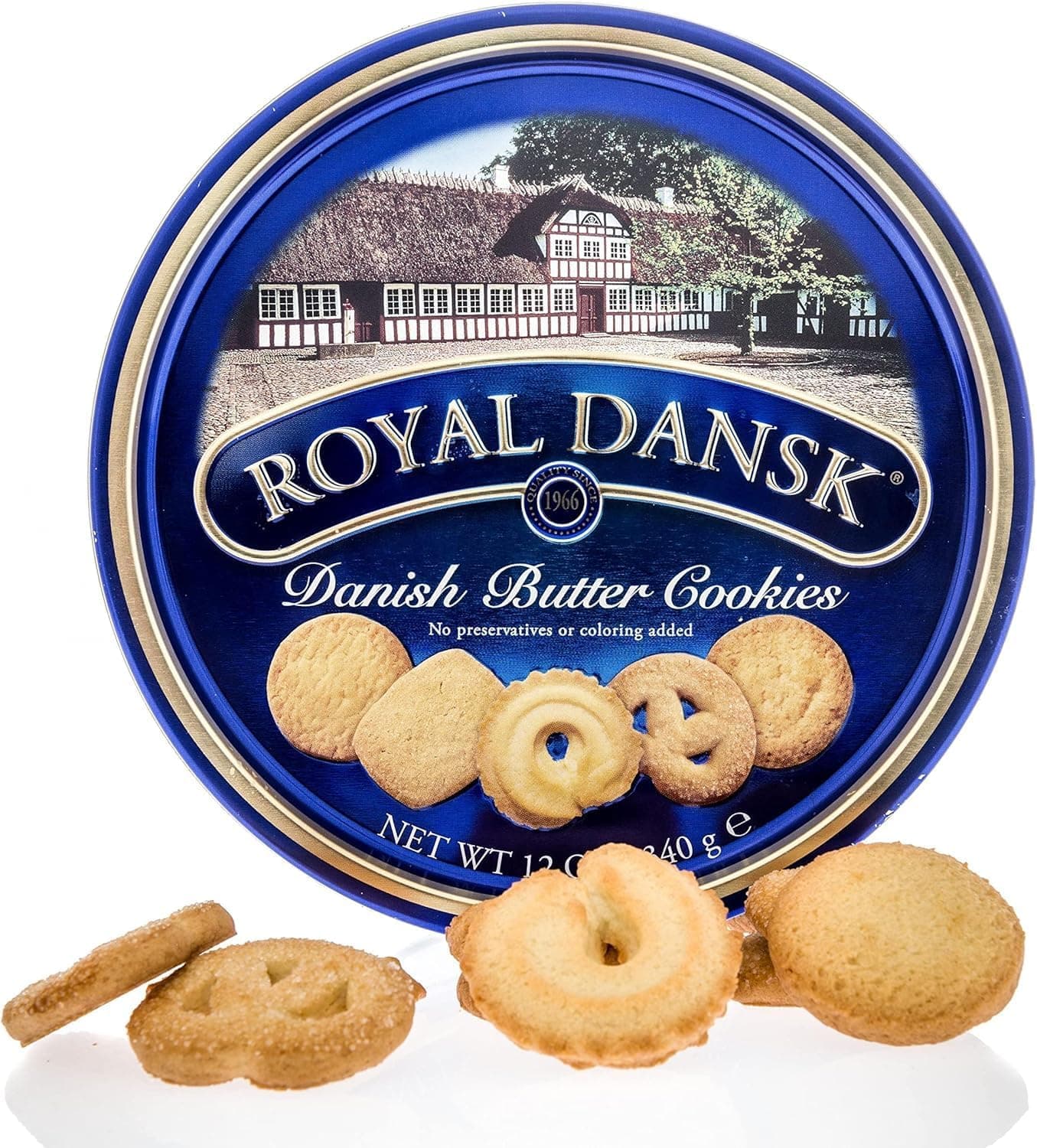 Royal Dansk Danish Butter Cookies, Premium Assorted Cookies in Gift Tin, Great for Sharing and Gifting, 12 oz Danish Butter cookies 12 Ounce (Pack of 1) - Image 5
