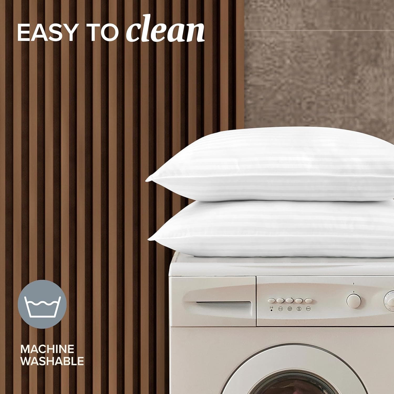 Beckham Hotel Collection Bed Pillows Standard/Queen Size Set of 2 - Original Soft Down Alternative Pillow for Sleeping - Soft Support for Back, Stomach or Side Sleepers Queen / Standard White - Image 6