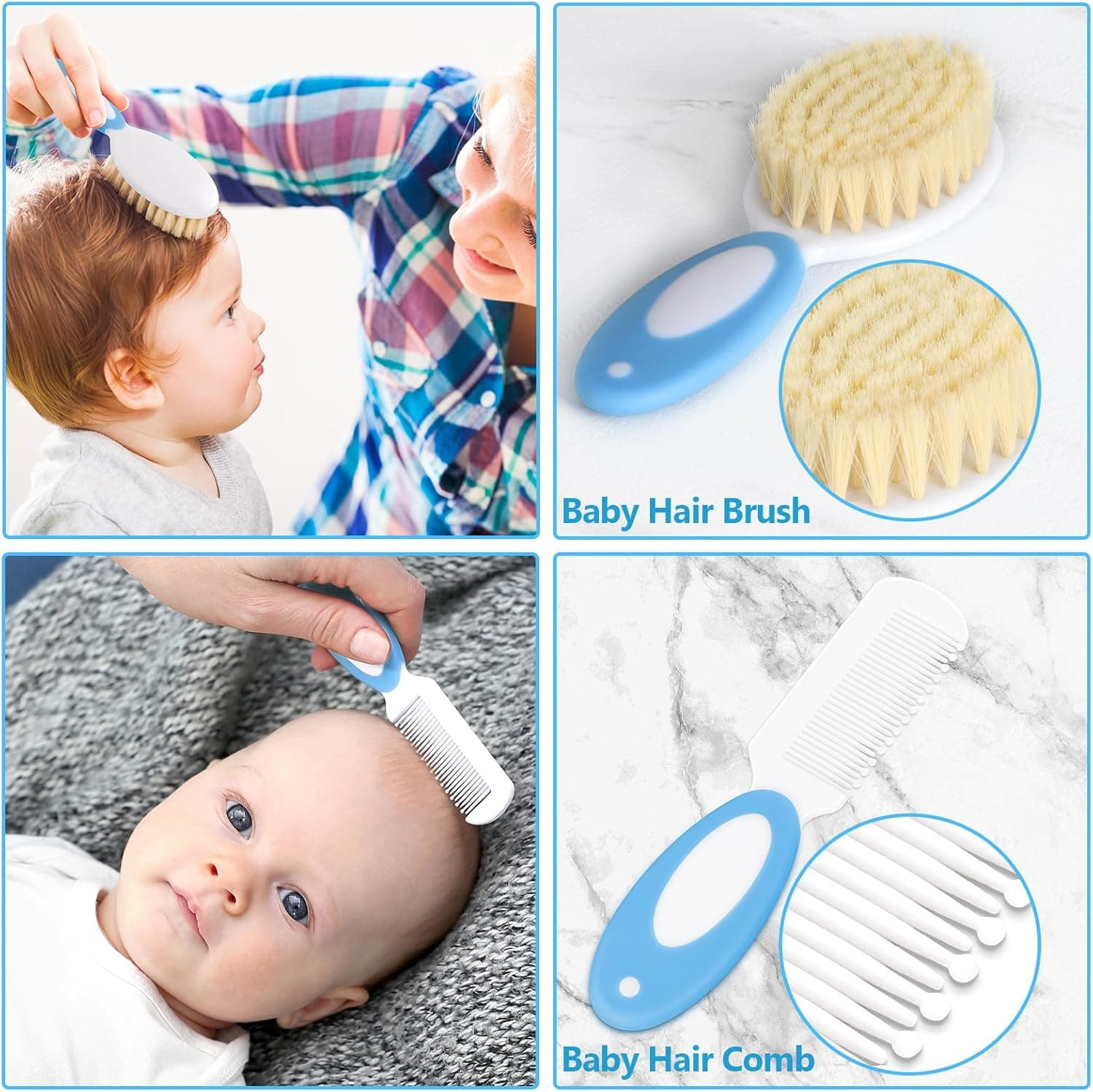 Baby Healthcare and Grooming Kit for Newborn Kids, 24PCS Upgraded Safety Baby Care Kit, Newborn Nursery Health Care Set, Baby Care Products BLUE-24 - Image 3