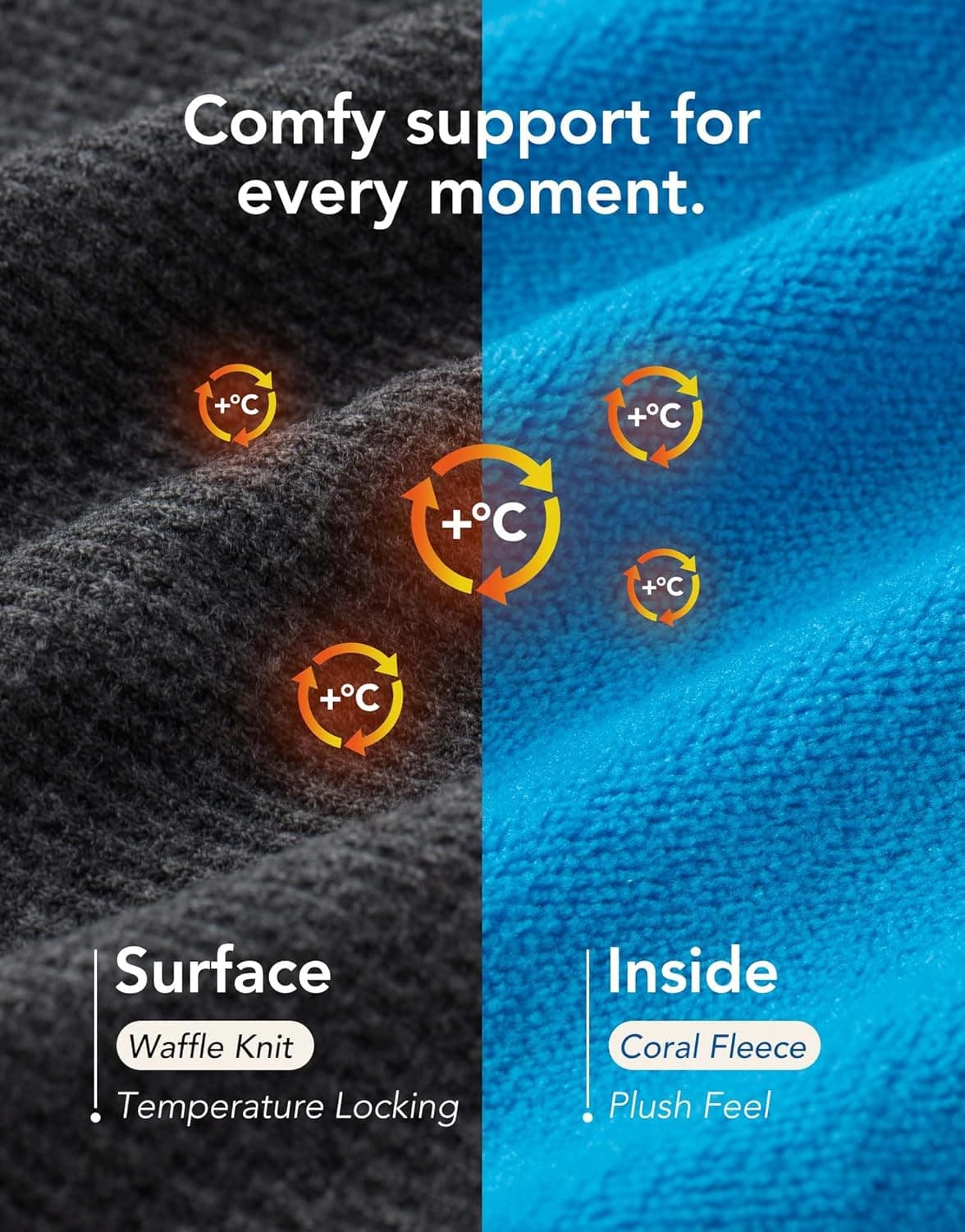 VeraCosy Men's Two-Tone Memory Foam House Slippers Indoor Outdoor Durable Rubber Sole 11-12 Dark Gray/Blue - Image 5