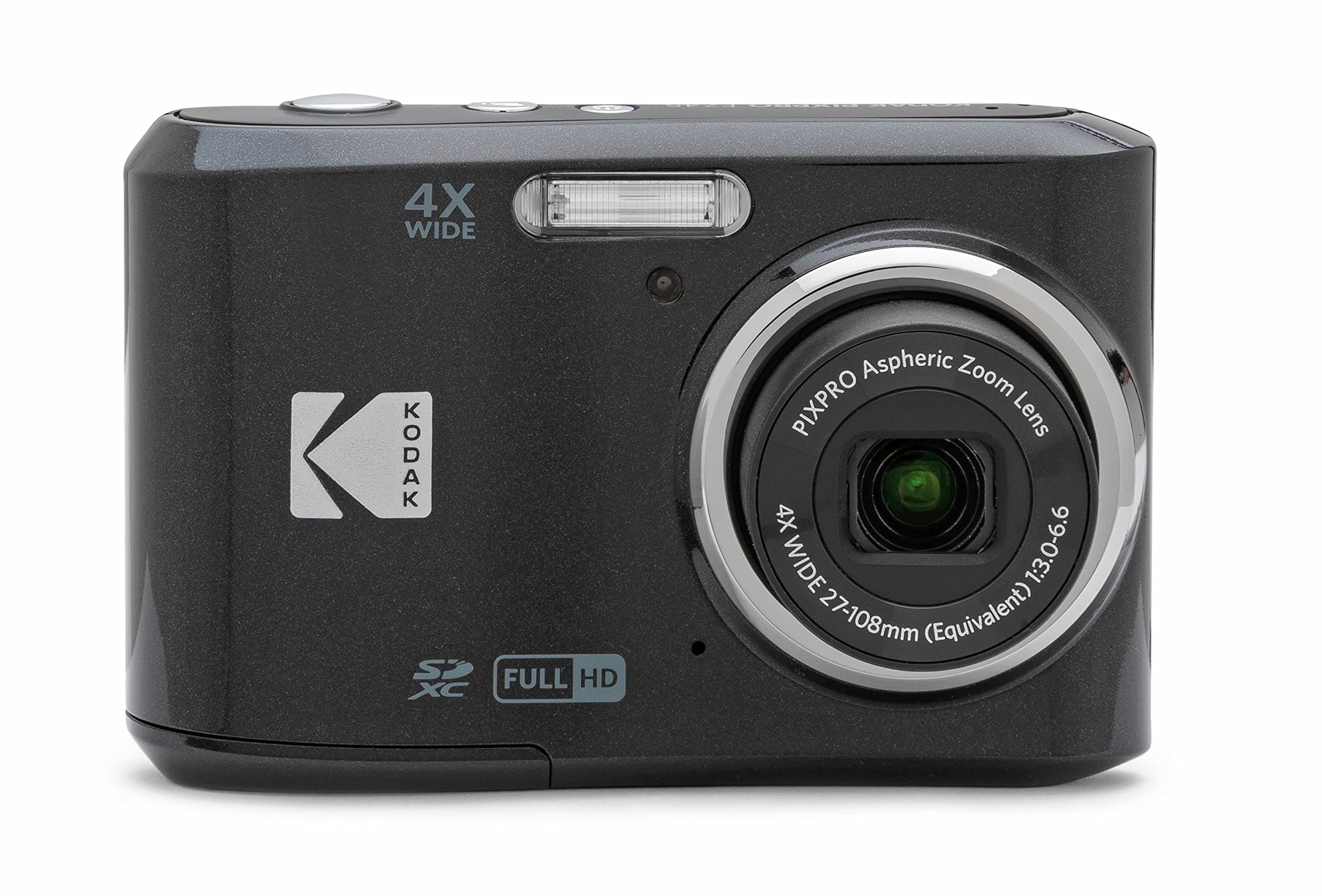 Kodak PIXPRO Friendly Zoom FZ45-BK 16MP Digital Camera with 4X Optical Zoom 27mm Wide Angle and 2.7" LCD Screen (Black)