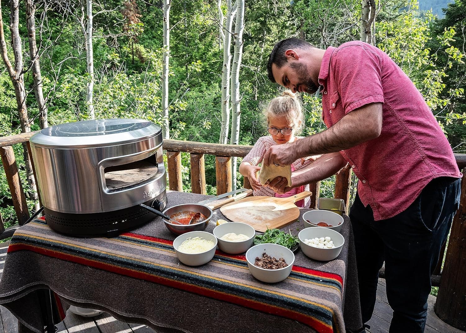 Solo Stove Pi Prime 21" x 16" Stainless Steel Propane Outdoor Pizza Oven Bundle with IR Thermometer, Stainless Peel & Shelter – 12" Panoramic Opening, Demi-Dome Heating, 90-Second Artisan Pizzas Pi Prime Bundle - Image 6