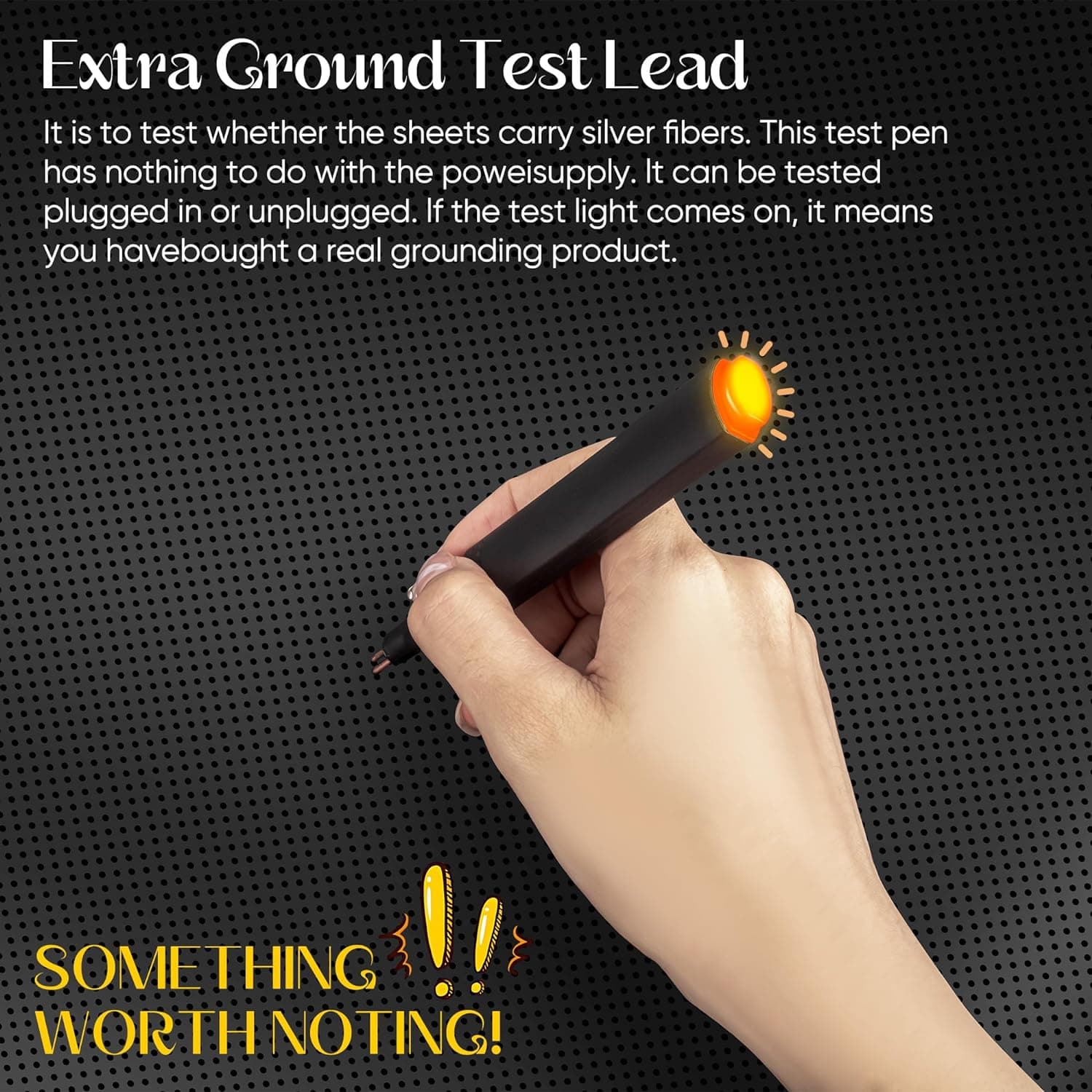 Grounding Mat for Bed, Enjoy The Grounding Effect Indoors, for Better Sleep, Pain and Stress Relief, Grounding Mat Set Comes with Grounding Cord Black King - Image 6