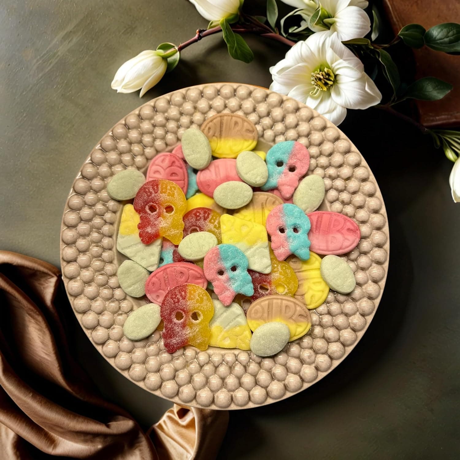 Bubs Swedish Candy Mix - Authentic Sweet and Sour Swedish Gummies - 1 Pound of Godis From Sweden - Big Ovals, Dizzy Skulls, Tutti Frutti and More - Foam Candy - Packed in a Candynavia Sweden Bag - Image 8