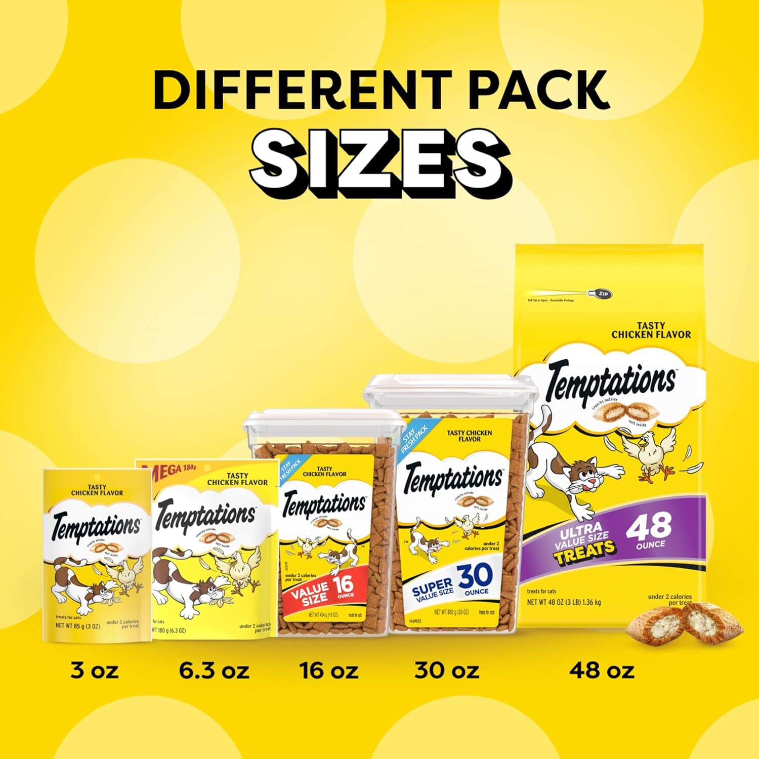 Temptations Classic Crunchy and Soft Cat Treats Tasty Chicken Flavor, 30 oz. Tub Chicken 1.88 Pound (Pack of 1) - Image 13