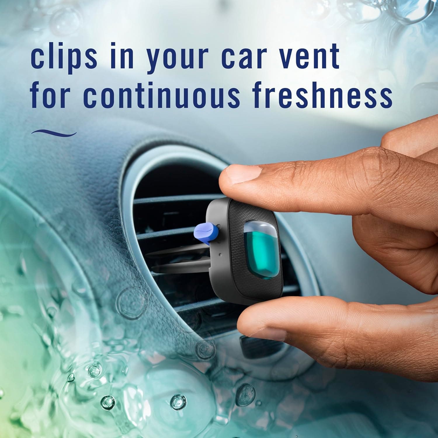 Febreze Car Air Freshener, Odor-Fighting Automotive Vent Clip, Scented Car Accessories, Long Lasting for Strong Odors, Unique Stocking Stuffer, Unstopables Fresh Scent, .07 fl oz, 4 Count UNS Fresh 0.28 Fl Oz (Pack of 1) - Image 6