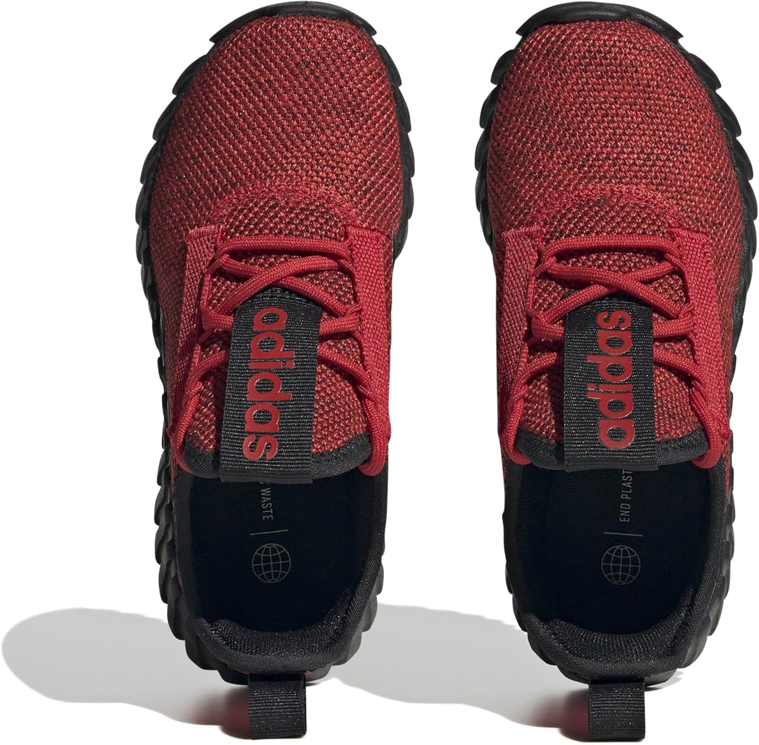 adidas Kids Boys Kaptir 3.0 Lace Up Sneakers Shoes Casual - Black 10.5 Little Kid Better Scarlet/Black/Black - Image 3