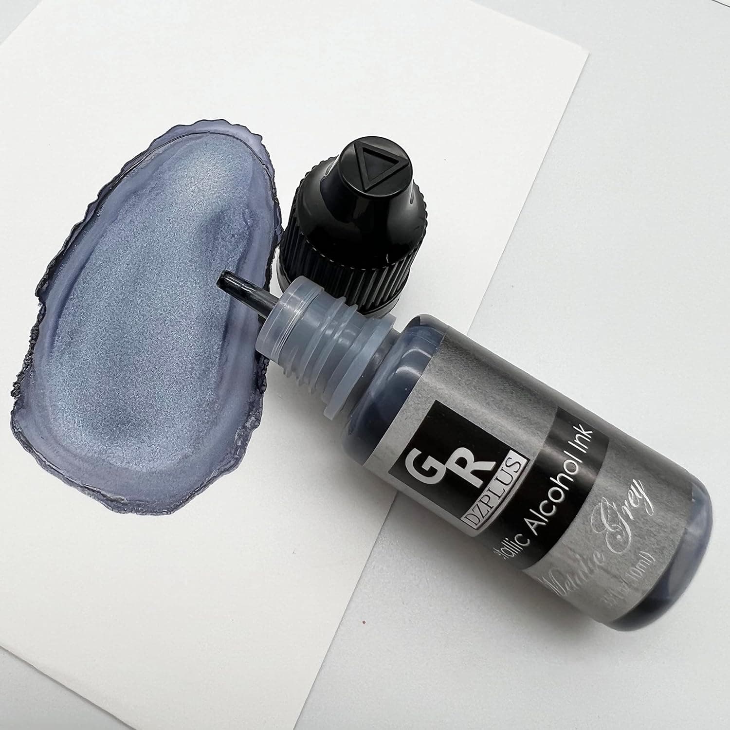 Metallic Alcohol Ink Set -26 Metallic Colors Alcohol Based Ink for Resin Art, Fluid Art,Resin Craft,Resin Petri Dish，Alcohol Ink Paint for Yupo,Tumbler (Metallic 26 Color Set) - Image 4