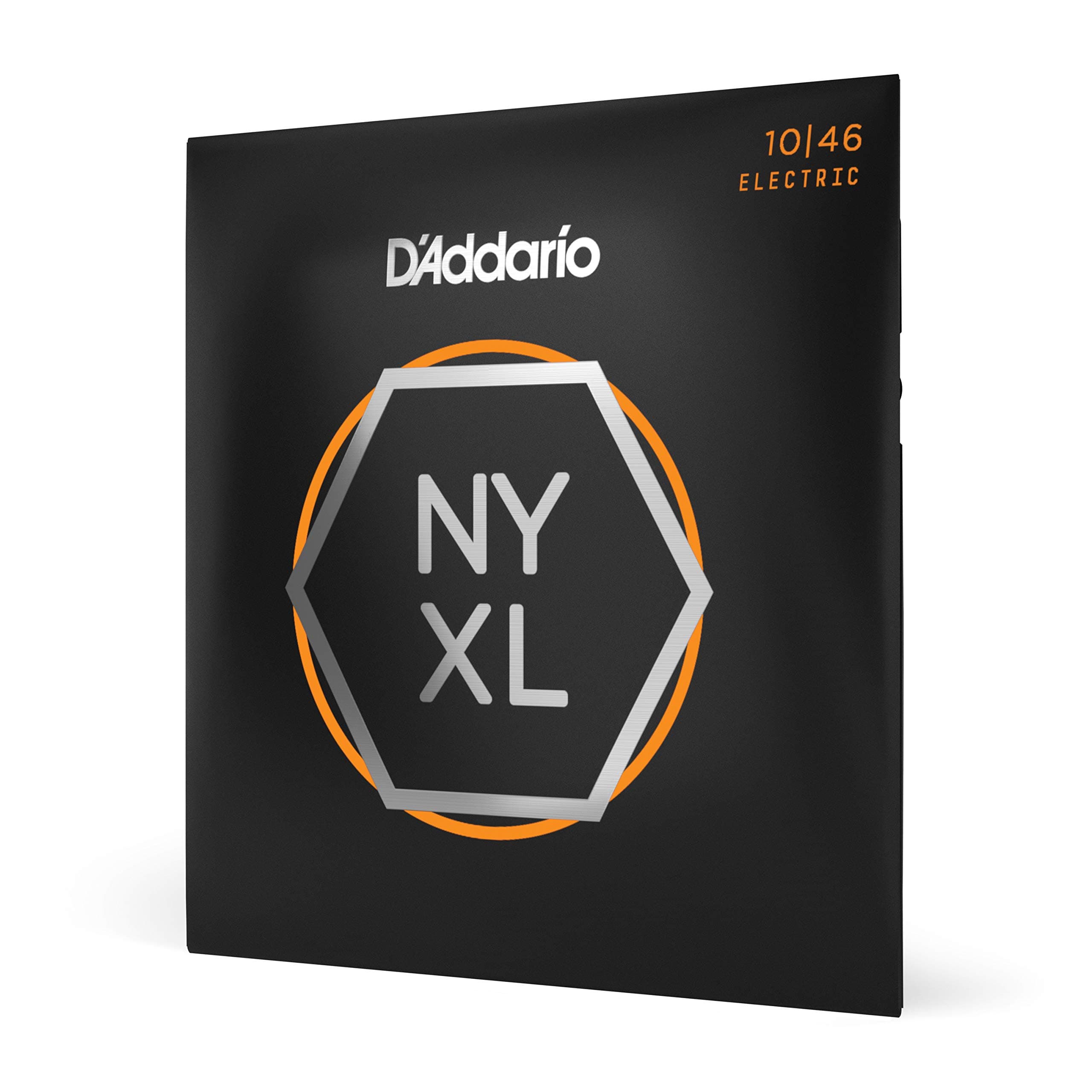 D'Addario Electric Guitar Strings, NYXL Nickel Plated, NYXL1046, Regular Light Gauge 10-46, 6-String Set, Pack of 1 1-Pack Regular Light, 10-46 Guitar Strings