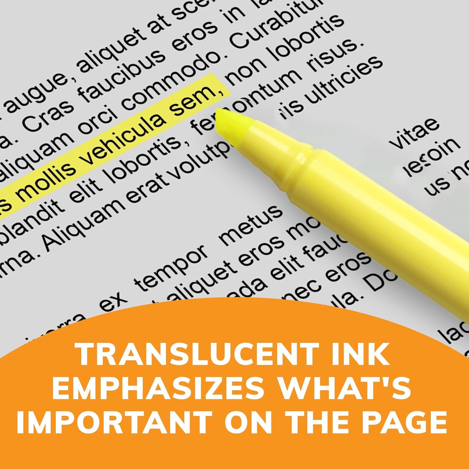 BIC Brite Liner Highlighters, Chisel Tip, 12-Count Pack of Yellow Highlighters, Ideal Highlighter Set for Organizing and Coloring Yellow 12 Count (Pack of 1) - Image 5