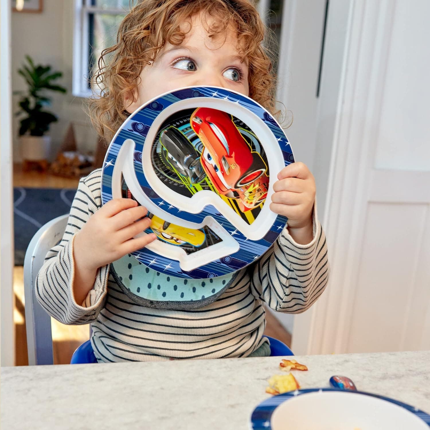 The First Years Disney/Pixar Cars Dinnerware Set - Toddler Plates and Toddler Utensils - 4 Count 4 Piece Set Disney/Pixar Cars - Image 7