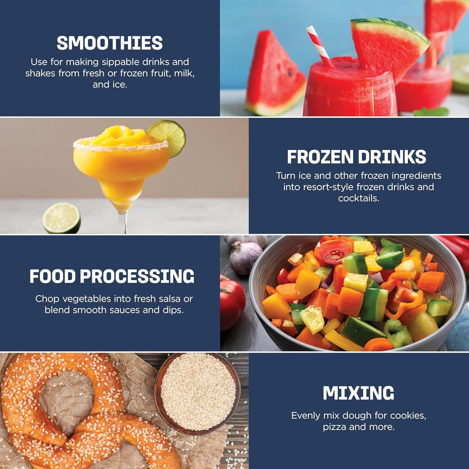 Ninja Kitchen System | Tazón de Procesador de Alimentos de 8 Tazas y Licuadora de 72 oz. Todo en Uno | Con (2) Tazas para Llevar de 16 oz. | Para Batidos, Triturar Hielo, Masa y Más | 1500 Vatios | Negro | BL770 Jarra + Tazón + (2) Tazas de 16 oz. - Image 7