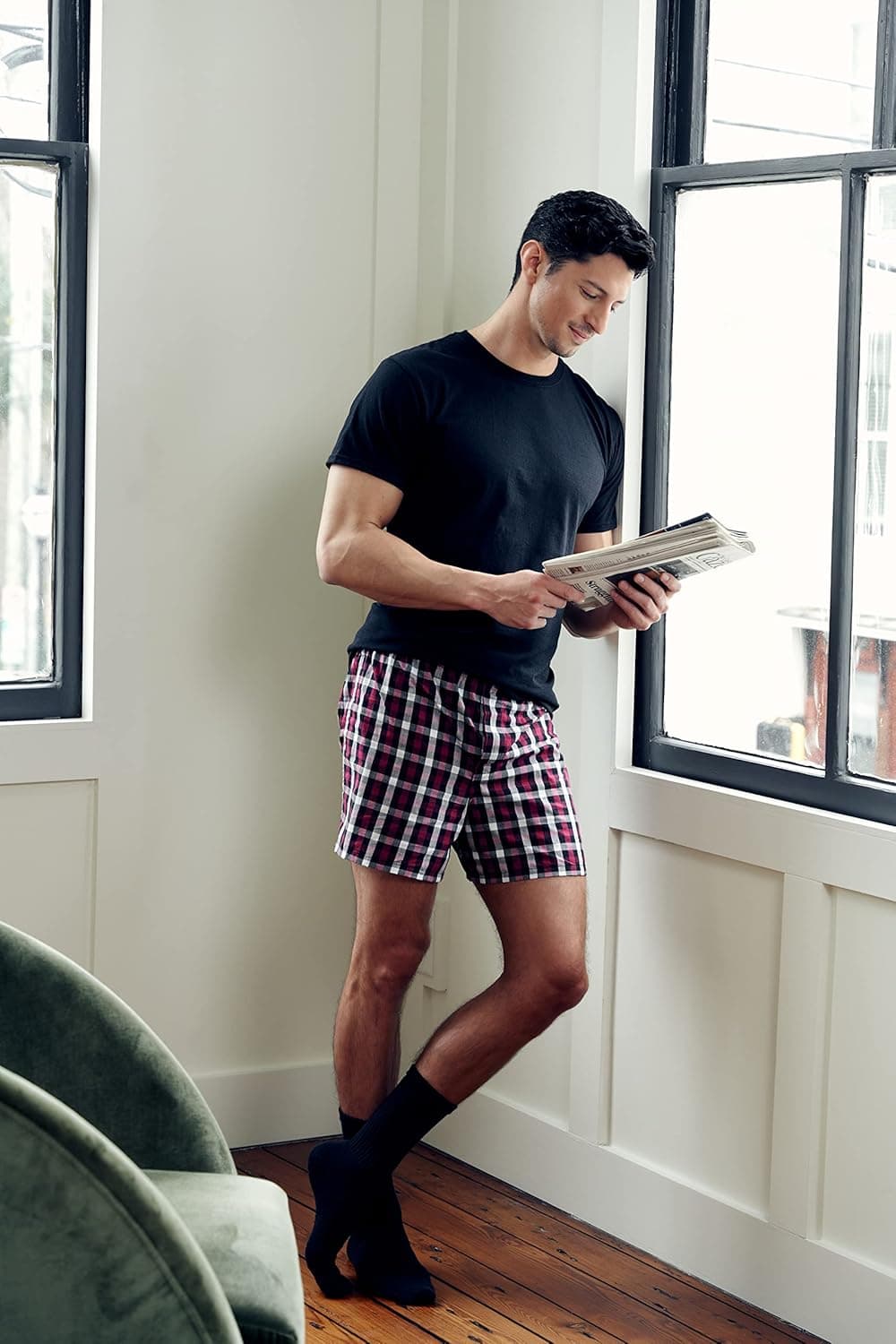 Gildan Mens Crew T-Shirts, Multipack, Style G1100 6 Black (6-pack) Large - Image 6