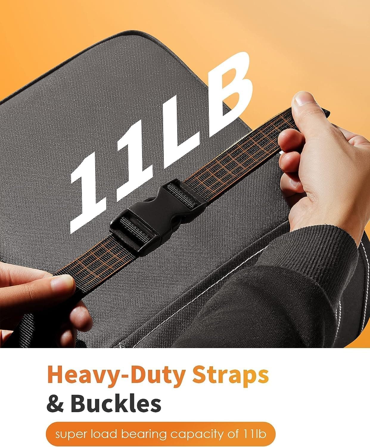 HOTOR Car Trash Can with Lid and Storage Pockets - 100% Leak-Proof Organizer, Waterproof Garbage Can, Multipurpose Trash Bin for Car, 2 Gallons, Black 2 Gallons Black - Image 5