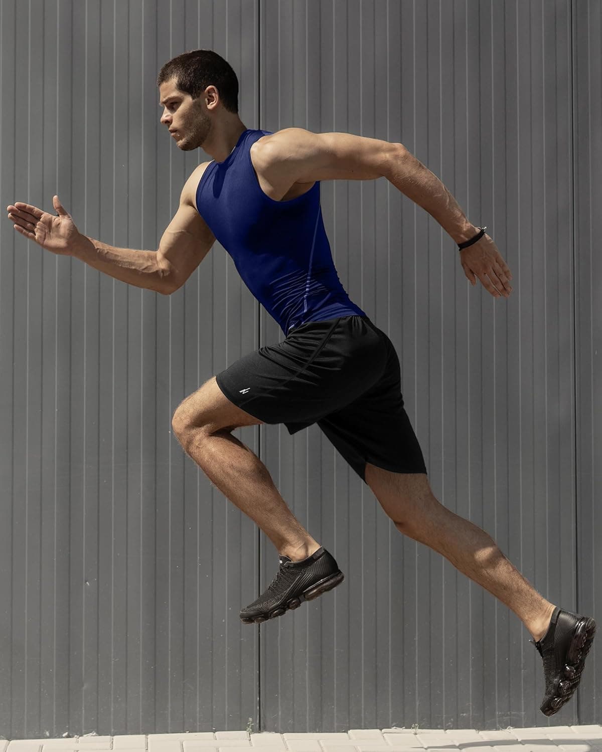 NY Threads Men's Athletic Shorts Quick Dry Loose-Fit Lightweight Running Workout Gym Shorts with Pockets Large Black - Image 7