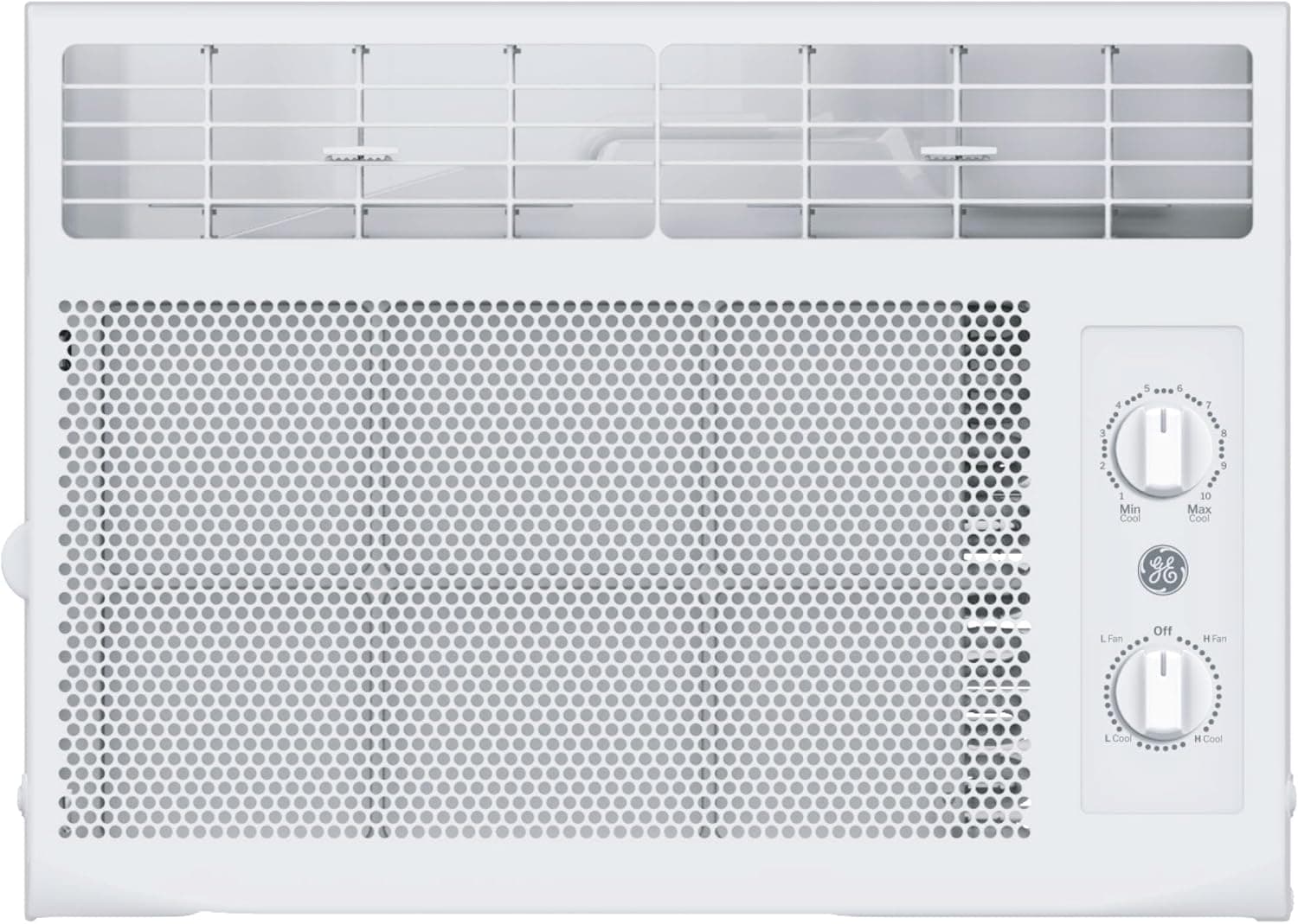 GE Window Air Conditioner Unit, 5,000 BTU for Small Rooms up to 150 sq ft. with Manual Adjustable Fan and Cooling Settings, Perfect for Small Bedroom or Living Room, Easy Install Kit Included, White New 5,000 BTU Mechanical Controls White - Image 2