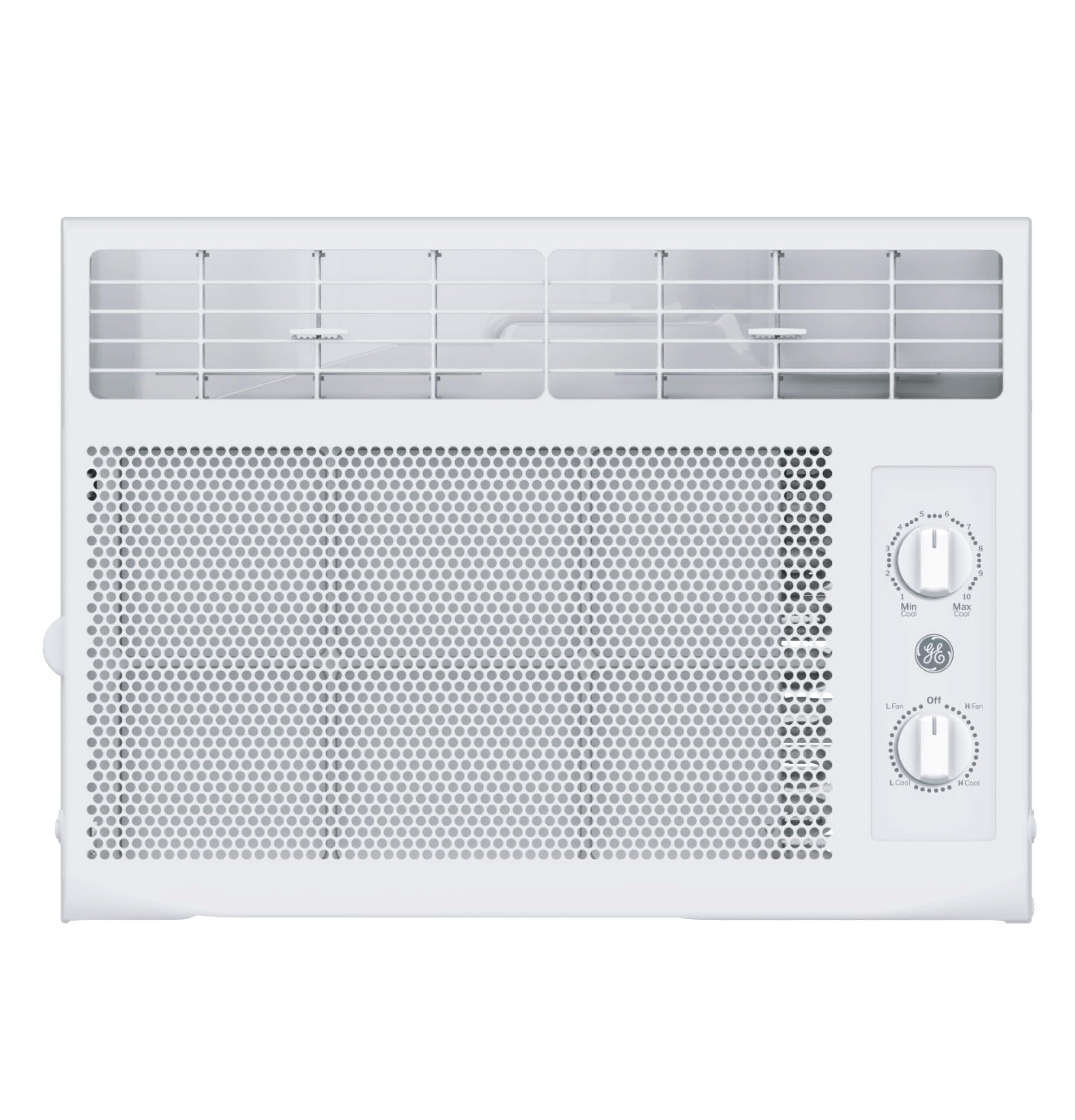 GE Window Air Conditioner Unit, 5,000 BTU for Small Rooms up to 150 sq ft. with Manual Adjustable Fan and Cooling Settings, Perfect for Small Bedroom or Living Room, Easy Install Kit Included, White New 5,000 BTU Mechanical Controls White