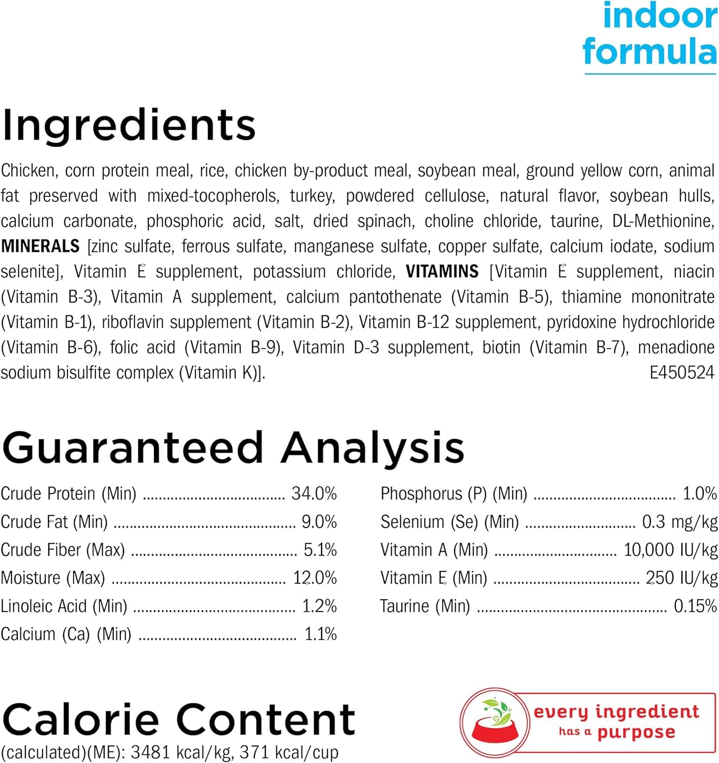 Purina Cat Chow Hairball, Peso Saludable, Interior, Comida Seco Natural para Gatos, Naturals Indoor - Bolsa de 13 lb. - Image 4