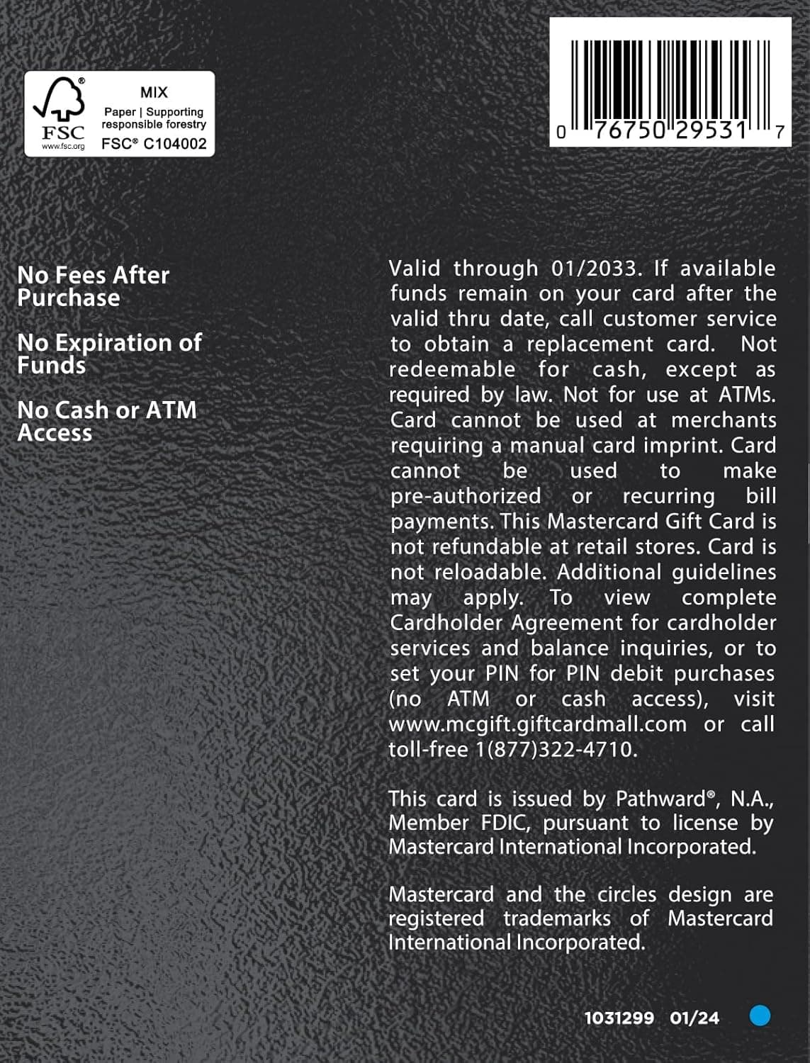 $200 Mastercard Gift Card (plus $6.95 Purchase Fee) - Image 3