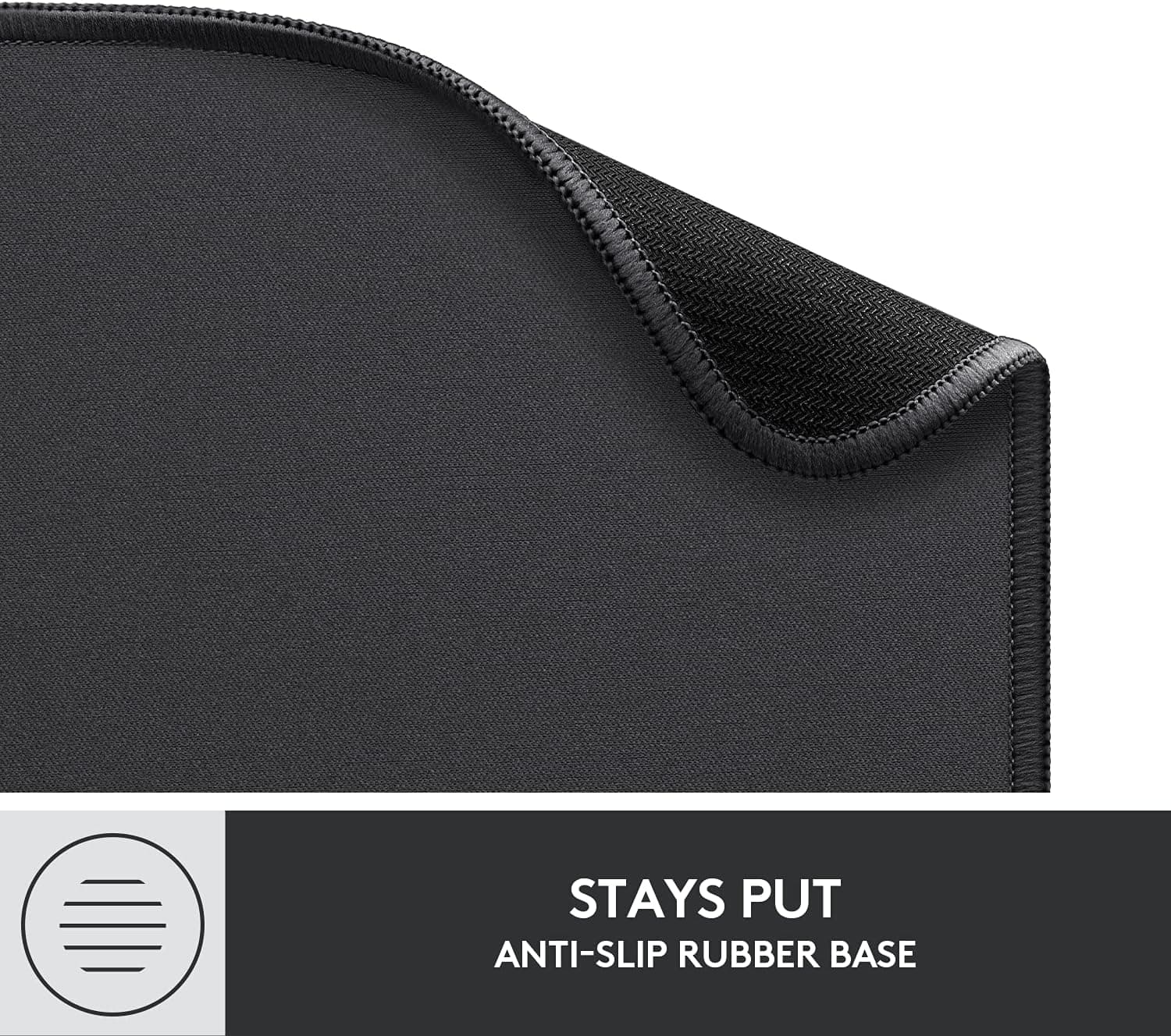 Alfombrilla para Mouse Logitech - Serie Studio, Mat para Mouse con Base de Goma Antideslizante, Deslizamiento Fácil, Superficie Resistente a Derrames, Materiales Duraderos, Portátil, en un Diseño Moderno y Fresco, Grafito - Image 7