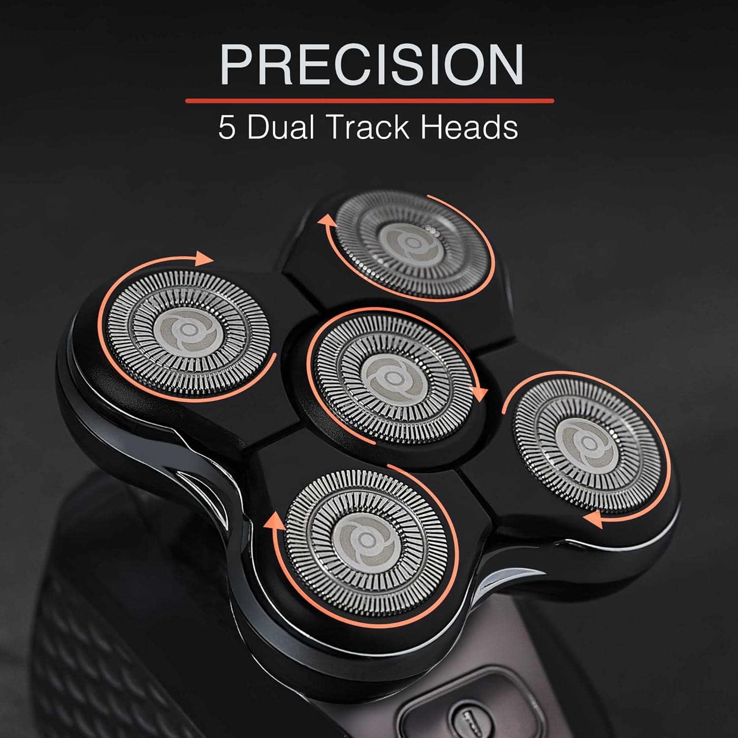 Remington XR7000 Balder Pro Rotary Shaver Rechargeable Waterproof Electric Razor for Men Cordless Lithium Power 5 Dual Track Flexing Heads and Pop-Up Trimmer Black Balder - XR7000A - Image 9