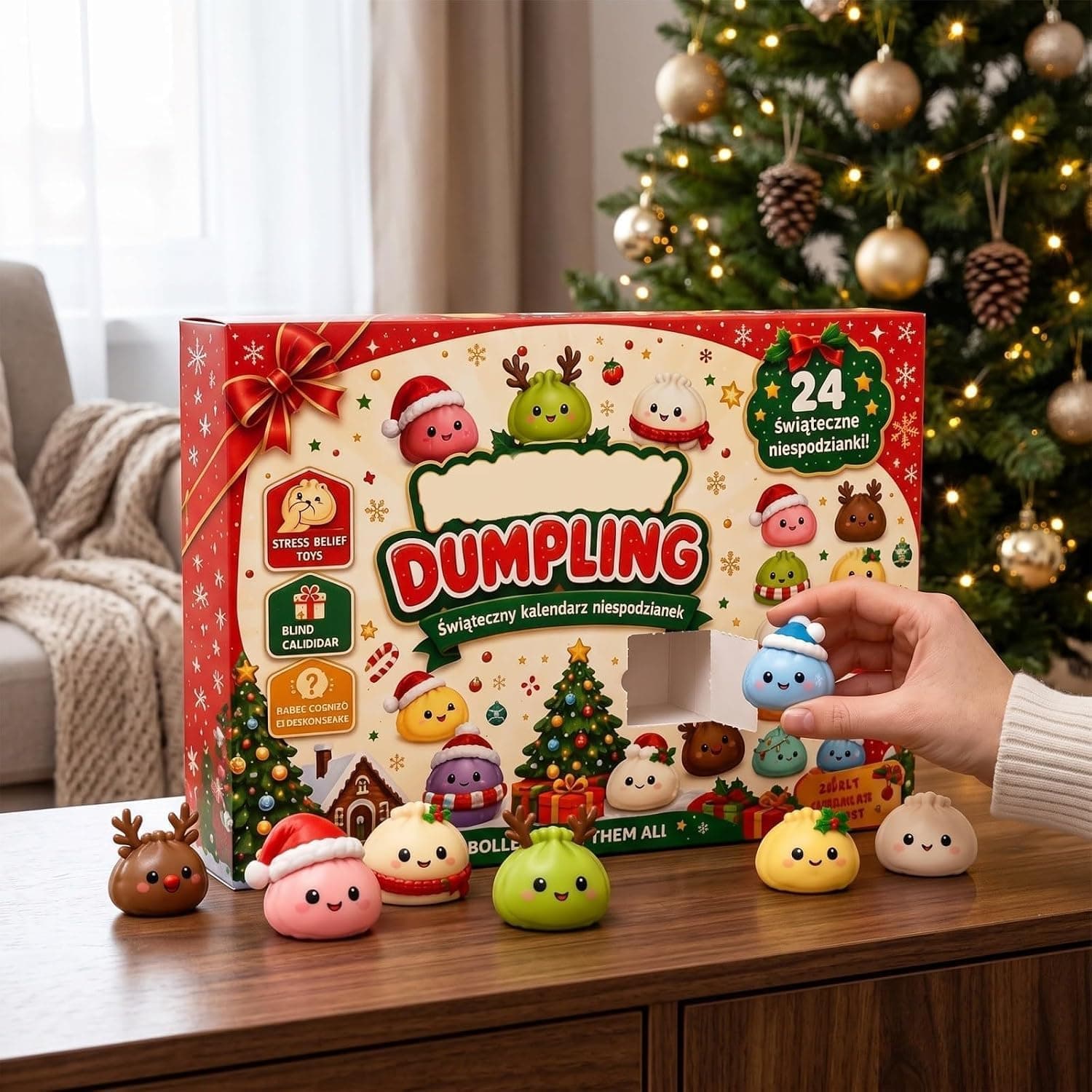 Amazon.com: Squishy Advent Calendar 2026, Christmas Dumpling Advent Calendar (Advent Calendar# B) : Home & Kitchen - Image 3