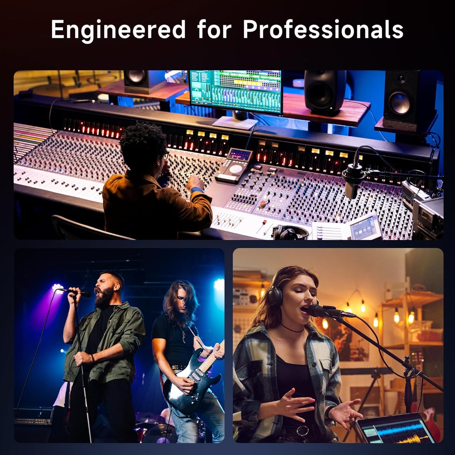 Cáp Cable Matters 2-Pack Premium XLR to XLR - 6ft, Cáp Microphone Nam sang Nữ, Đồng Không Ôxy (OFC), Đen - Image 5