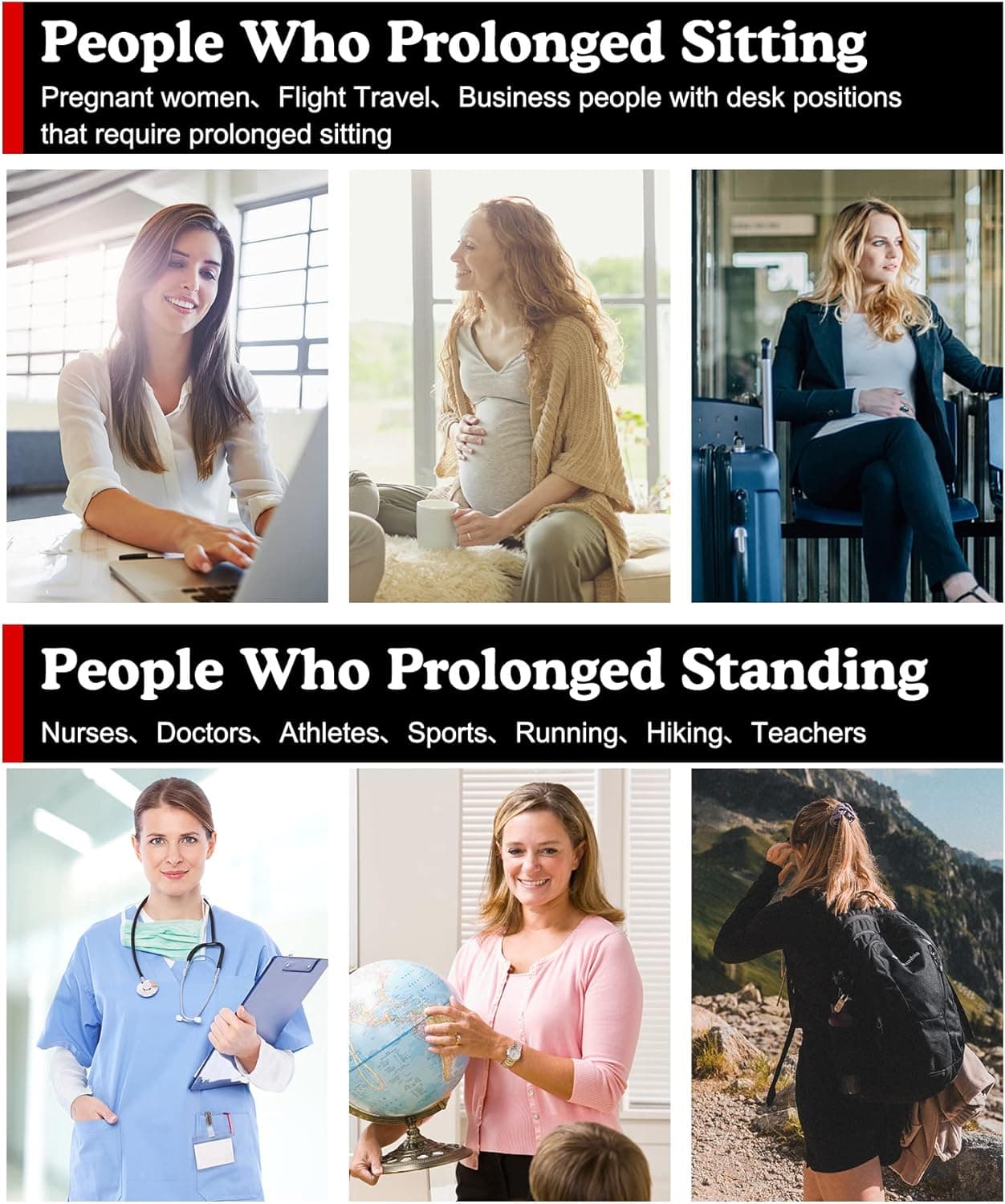 Aoliks Compression Socks for Women & Men 4 Pairs, Best Support for Nurses Running Travel B-black-h Large-X-Large - Image 5