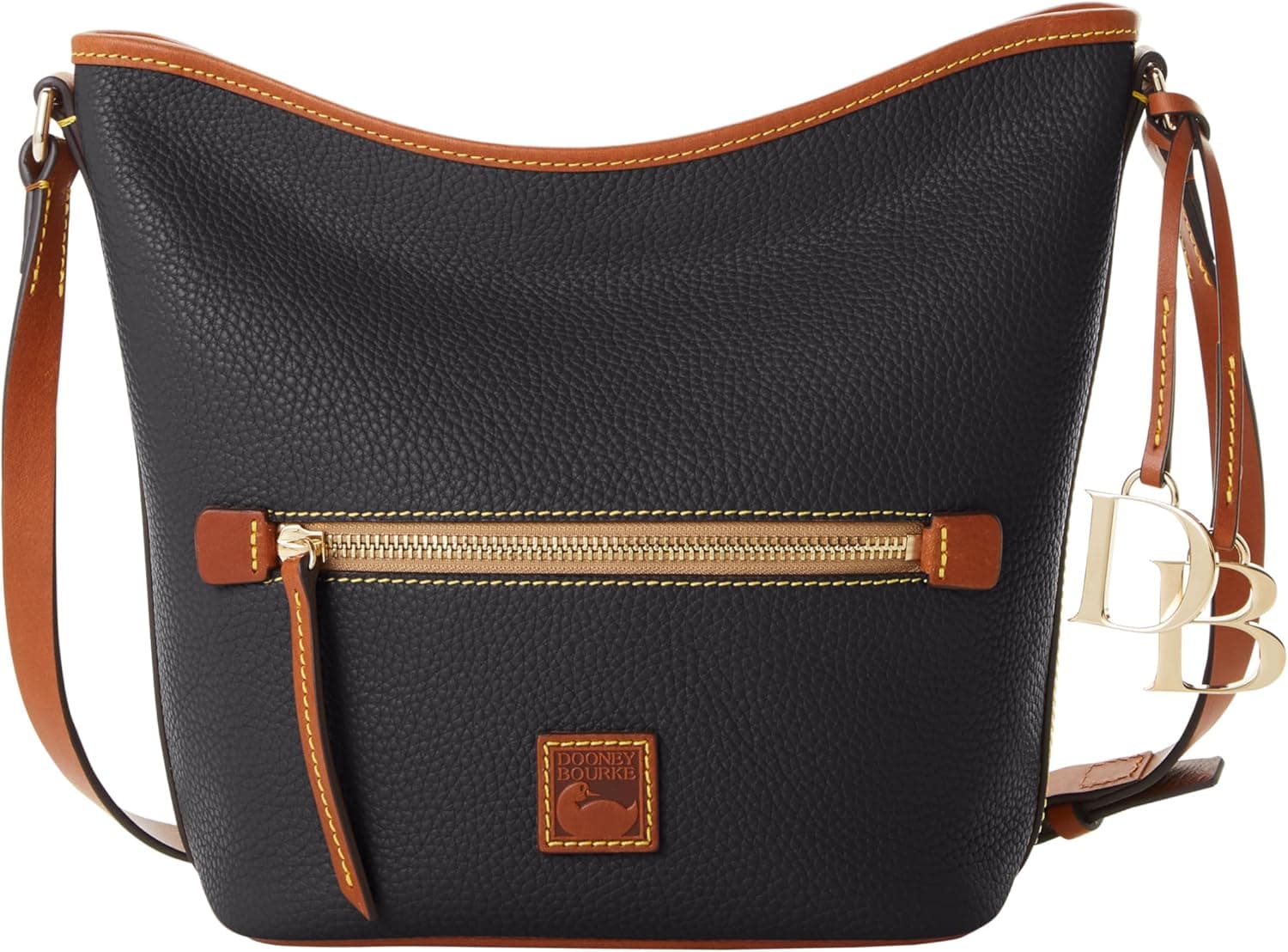 Dooney & Bourke Handbag, Pebble Grain Zip Sac Black - Image 2