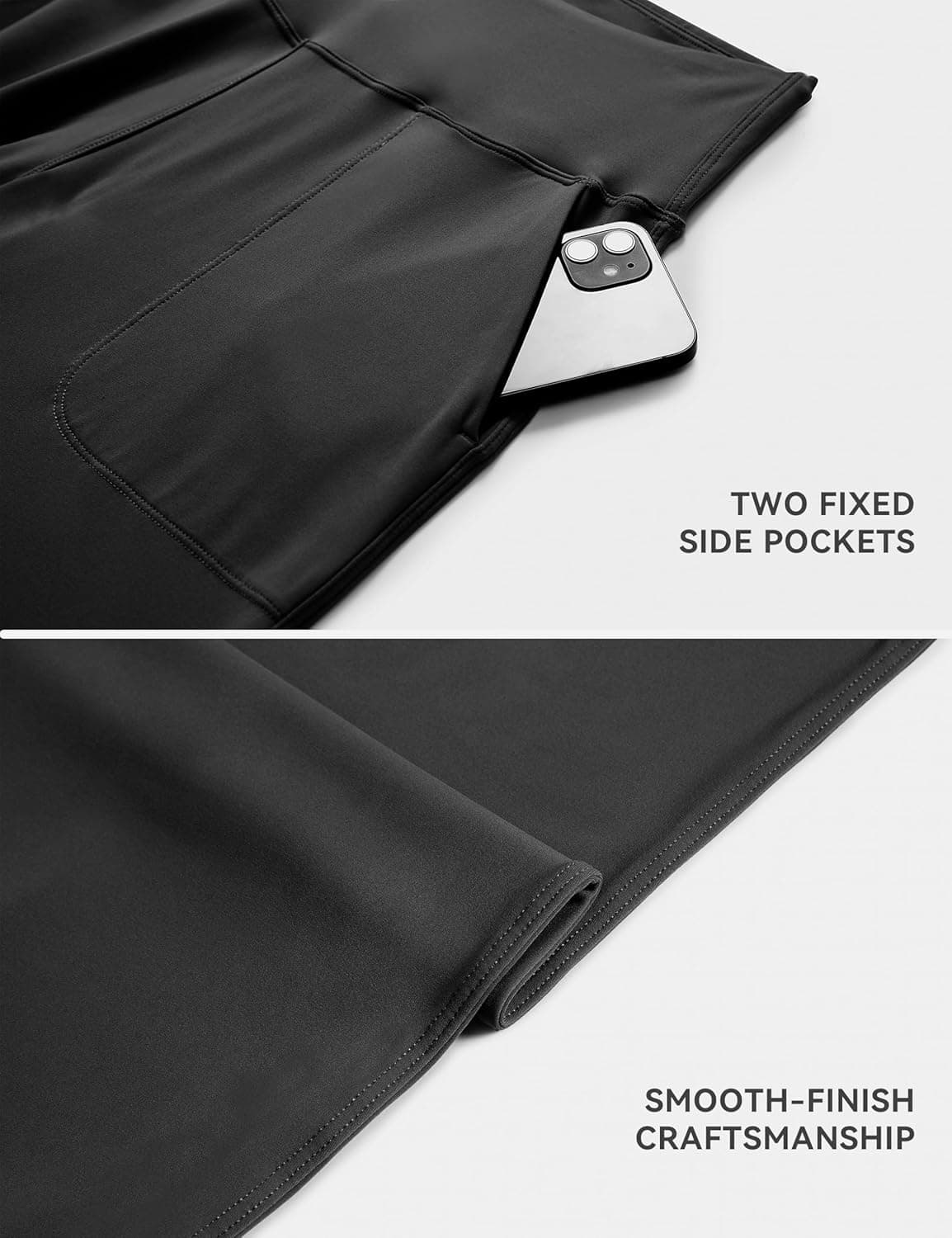 THE GYM PEOPLE Women's Joggers Pants Lightweight Athletic Leggings Tapered Lounge Pants for Workout, Yoga, Running X-Large Black - Image 7