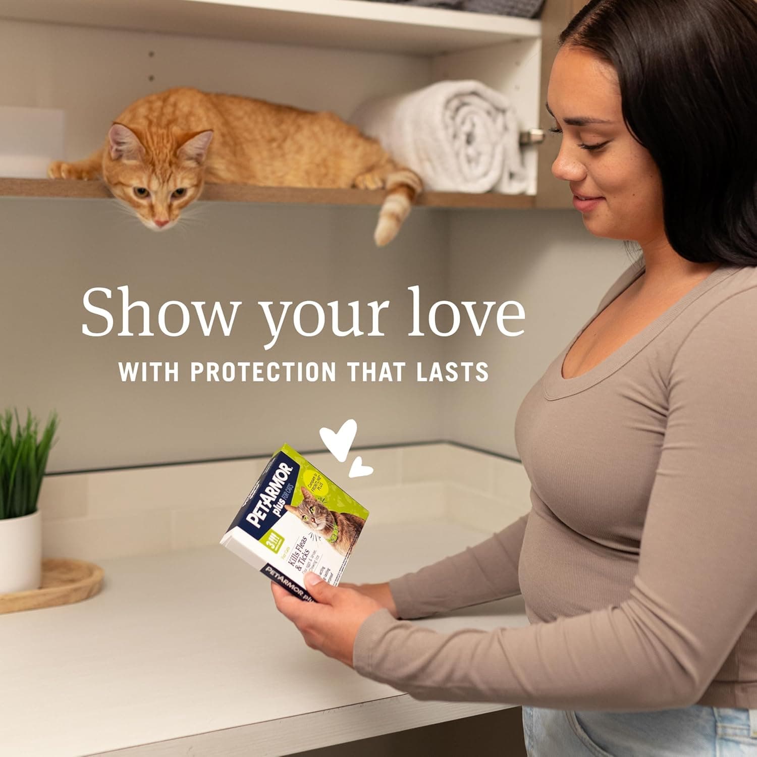 PetArmor Plus Prevención de Pulgas y Garrapatas para Gatos de más de 1.5 lbs, Tratamiento para Pulgas y Garrapatas en Gatos, 6 Dosis, Tópico Impermeable, de Acción Rápida para Gatos de más de 1.5 lbs 6 Contenido - Image 2