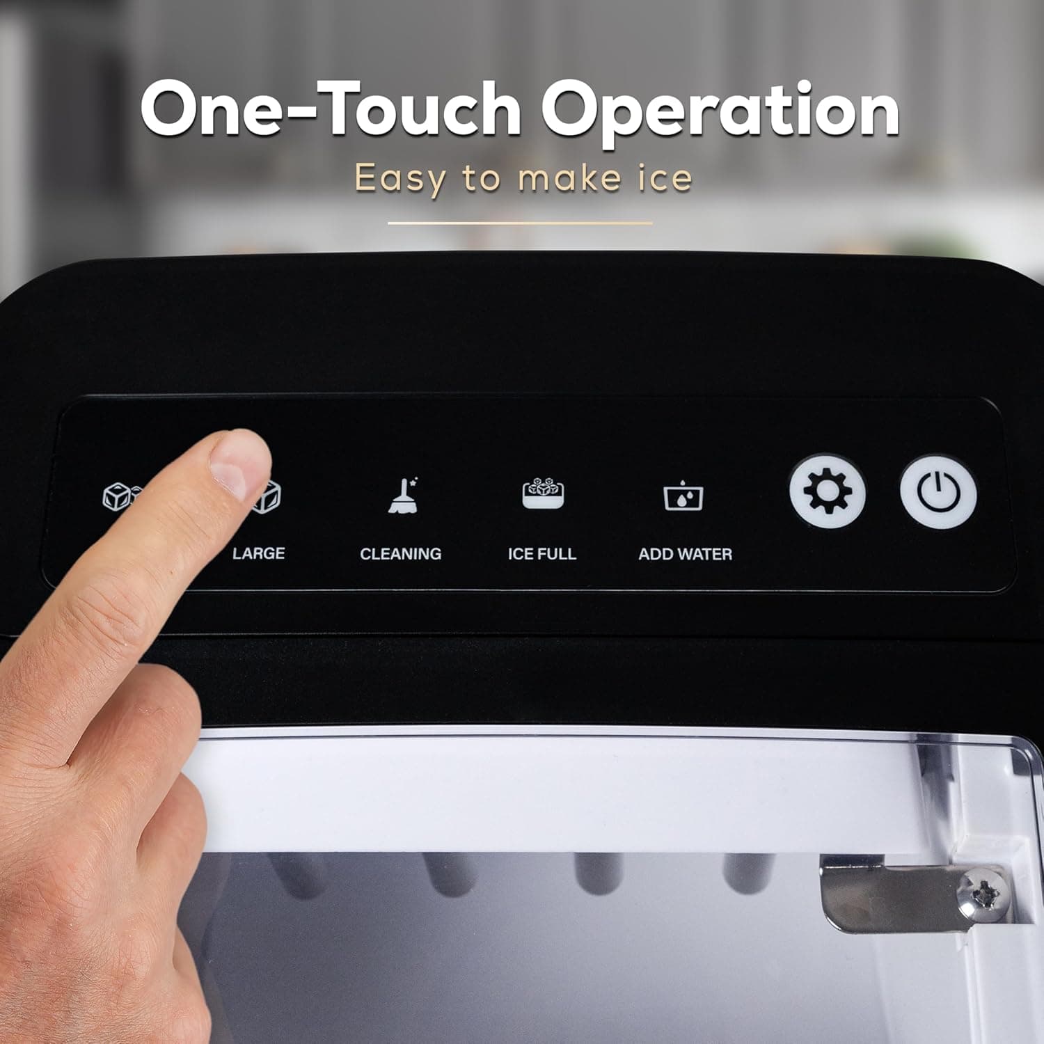 Igloo Premium Self-Cleaning Countertop Ice Maker Machine, Handled Portable Ice Maker, Produces 26 lbs. in 24 hrs. with Ice Cubes Ready in 6-8 Minutes, Comes with Ice Scoop and Basket Black 26 Lb Handle - Image 4