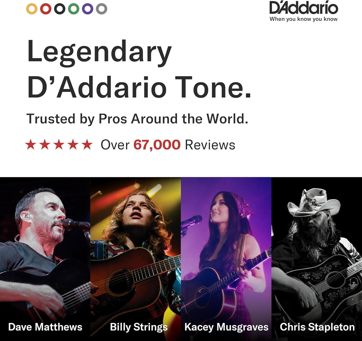 D'Addario Guitar Strings - Phosphor Bronze Acoustic Guitar Strings - EJ16-3D - Rich, Full Tonal Spectrum - For 6 String Guitars - 12-53 Light, 3-Pack 3-Pack Light, 12-53 - Image 2