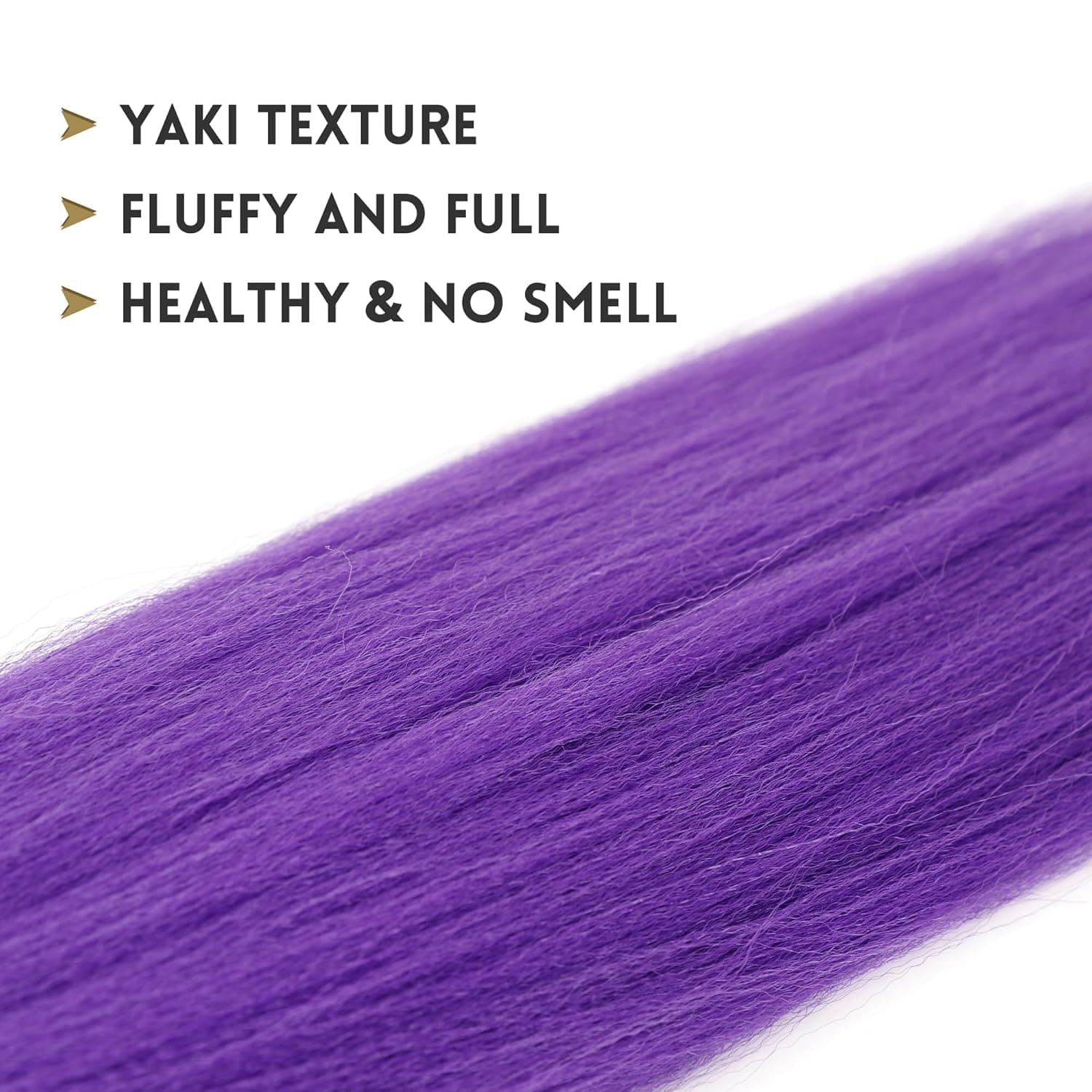 Long Purple Braiding Hair Pre Stretched Synthetic Braiding hair Extensions for Braids, Purple Hair Extensions for Stage Party Halloween Costume Cosplay 24 Inch Purple - Image 6