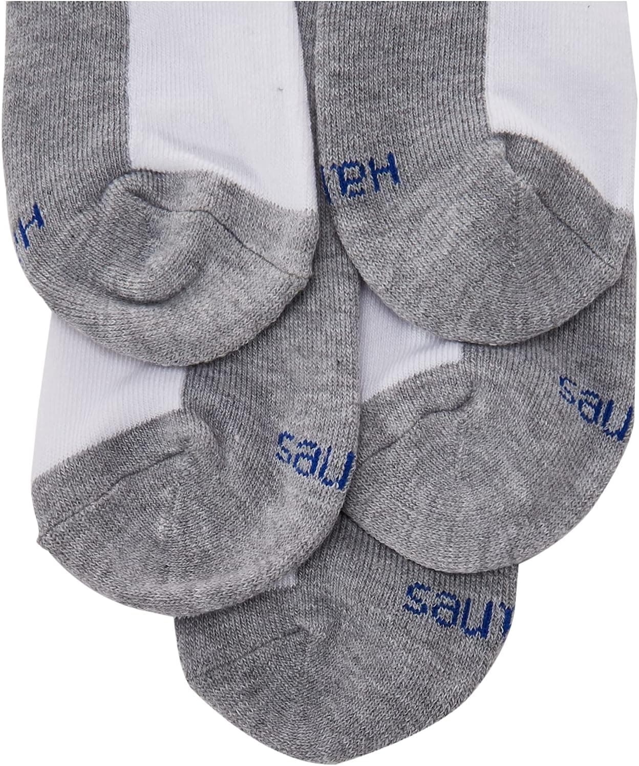 Hanes boys Socks, Double Tough Cushioned Ankle and No Show, 12-pair Packs Medium Ankle - White/Grey Bottom - 12 Pack 12 - Image 3